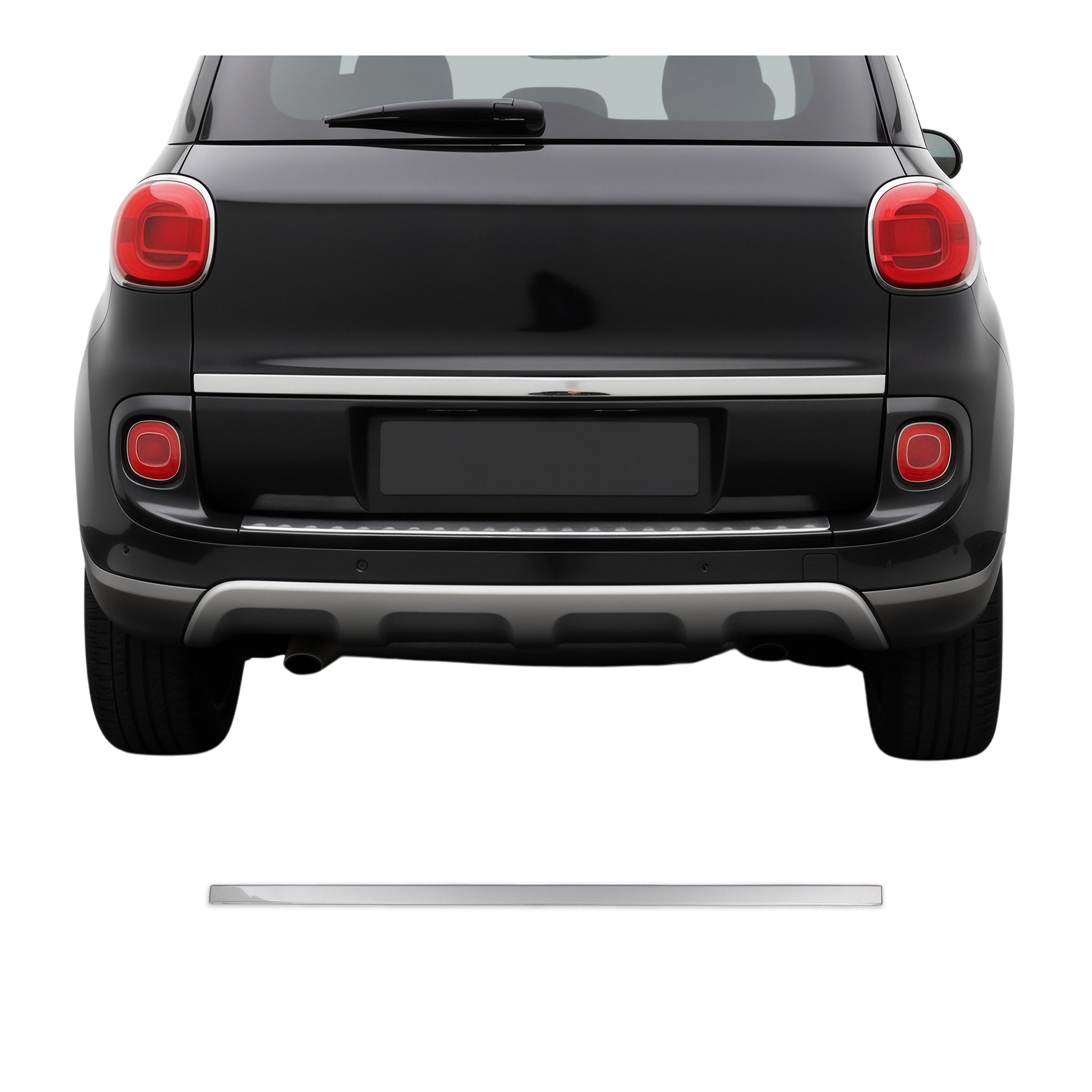 2014-2020 Fiat 500L Rear Trunk Molding Trim Stainless Steel Silver 1Pc