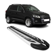 2009-2017 VW Tiguan Running Boards Side Steps Silver