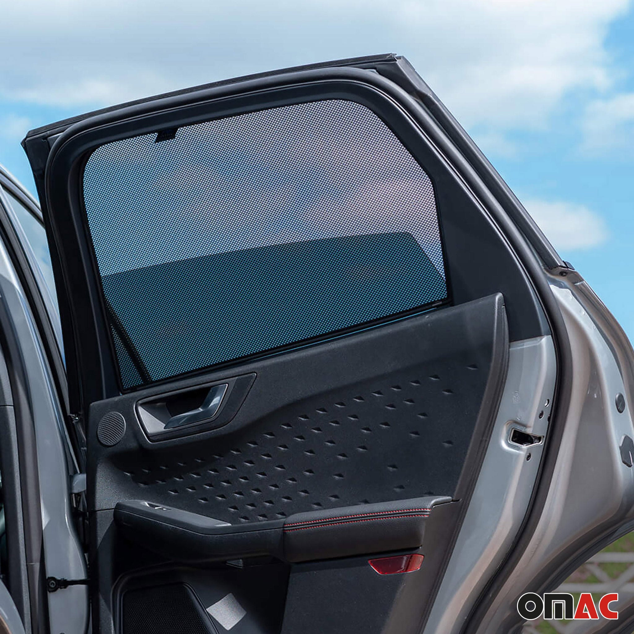 2020-2025 Ford Escape Side Rear Window Curtain Mesh Black 2Pcs