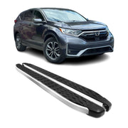 2017-2022 Honda CR-V Running Boards Side Steps Silver & Black