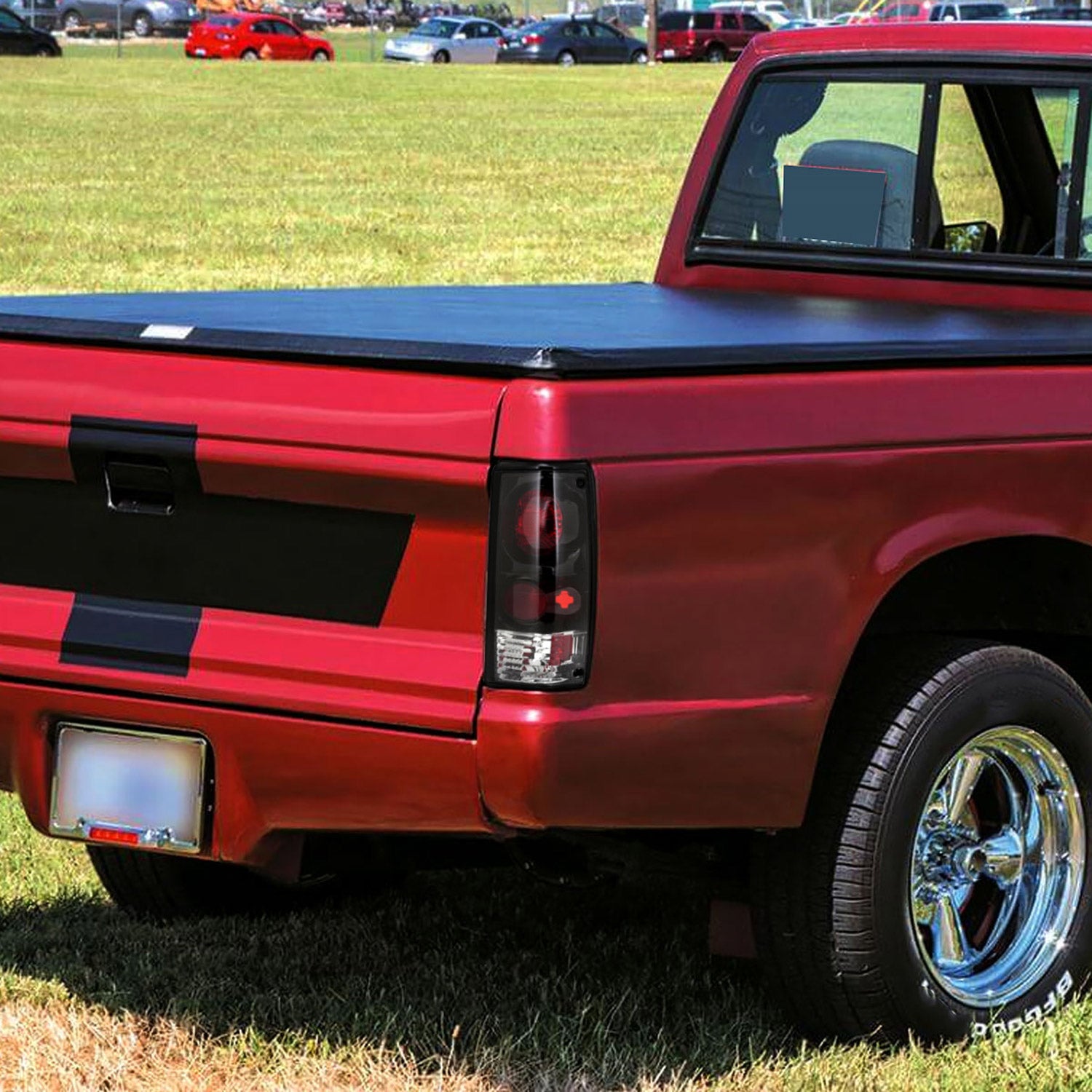 1982-1994 Chevy S10/Blazer GMC S15/Sonoma Tail Lights Matte Black/Clear Lens