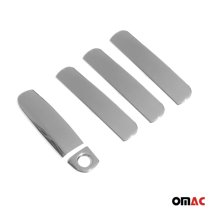 Car Door Handle Cover Protector for Audi A4 2001-2005 Steel Chrome 5 Pcs