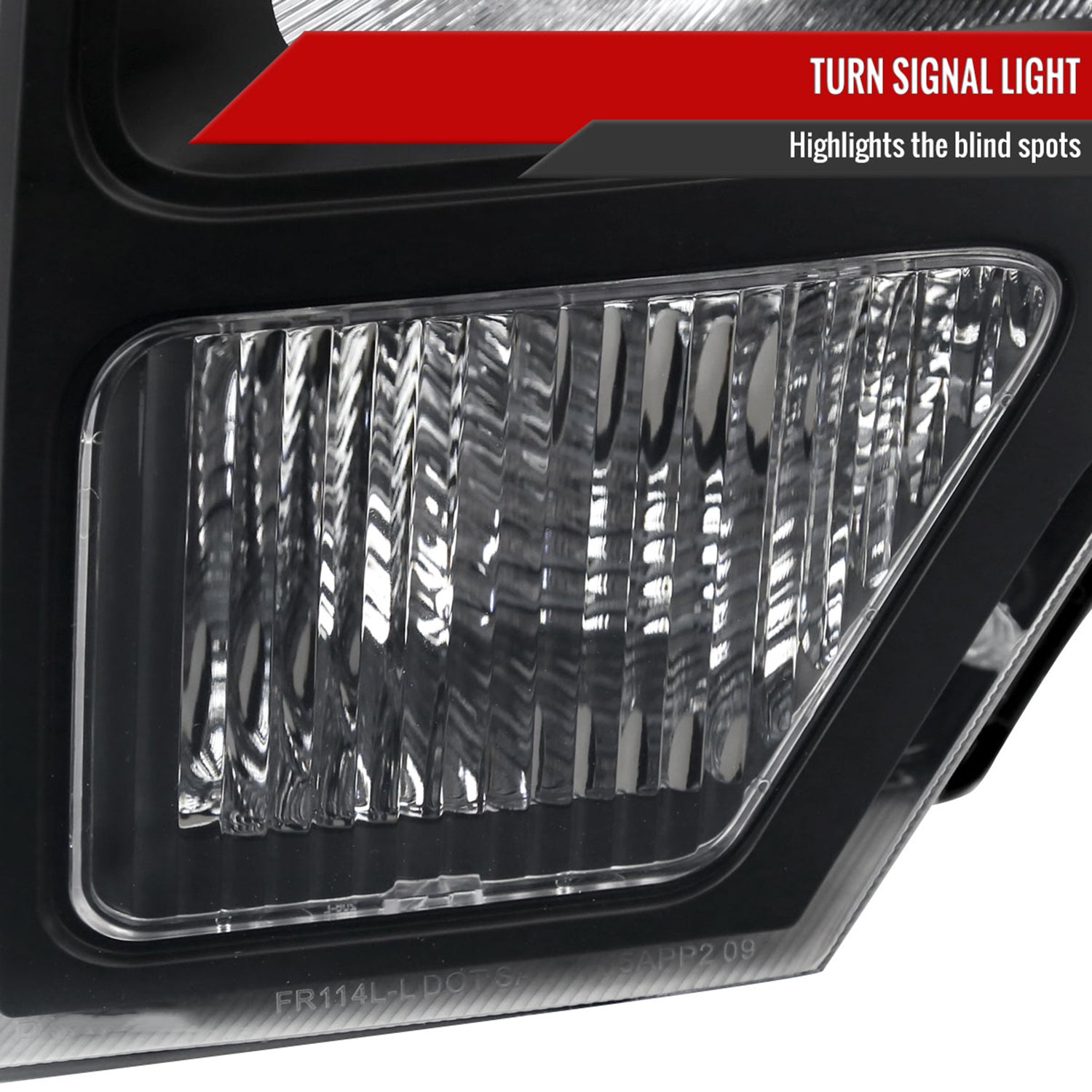 2009-2014 Ford F-150 Factory Style Headlights Matte Black Housing/Clear Lens