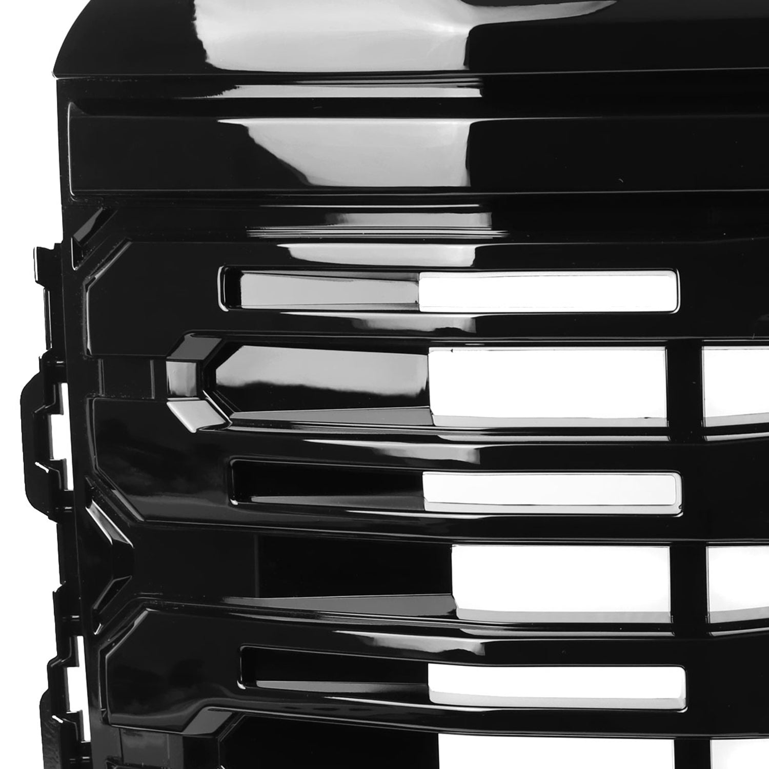 2022-2024 GMC Sierra 1500 Glossy Denali Style Front Upper Mesh Hood Grille