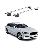 Roof Rack Cross Bars Luggage Carrier for Volvo V90 Cross Country 2015-26 Grey 2x