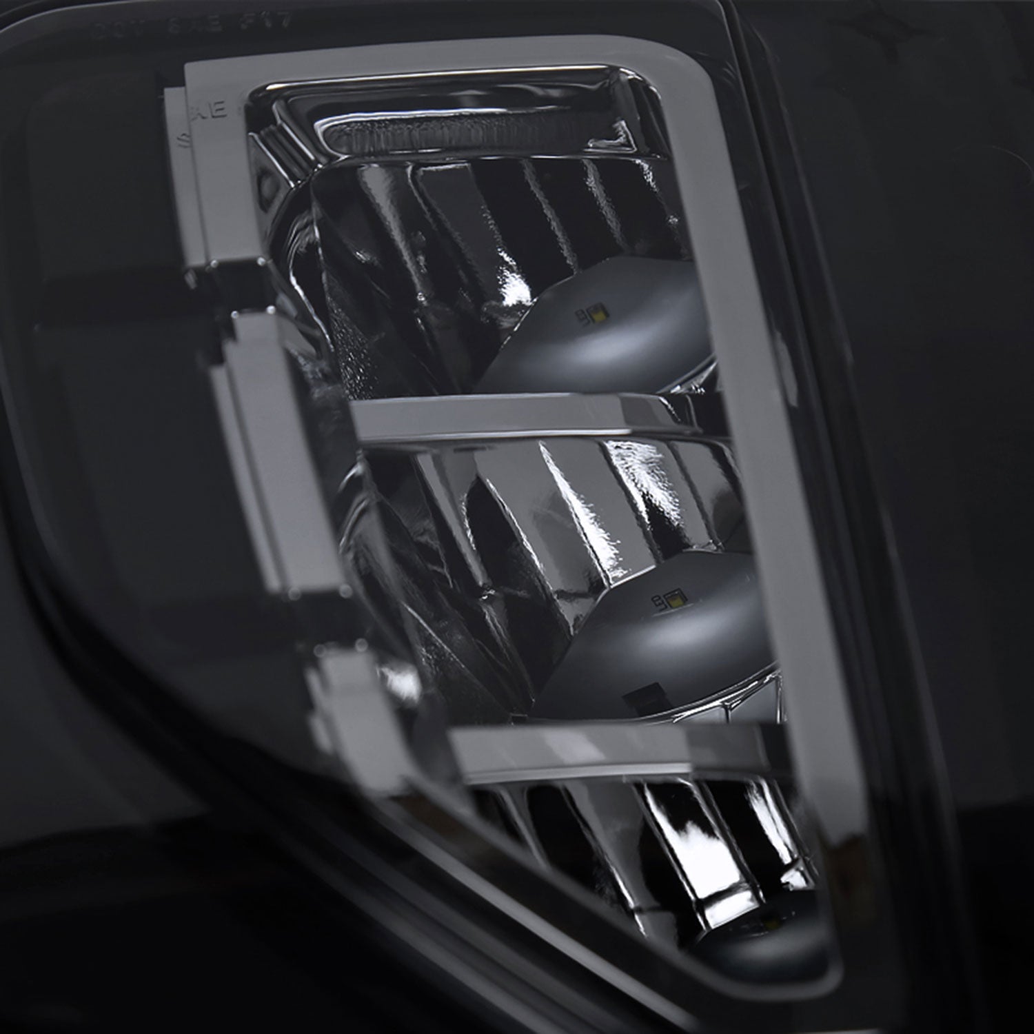 2016-2018 Chevy Silverado 1500 LED Fog Lights Kit Chrome Housing/Smoke Lens