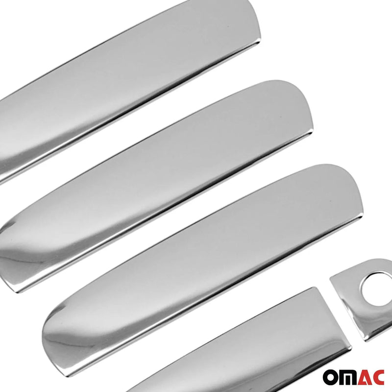 Car Door Handle Cover Protector for Audi A6 Sedan 2005-2011 Steel Chrome 5 Pcs - OMAC USA