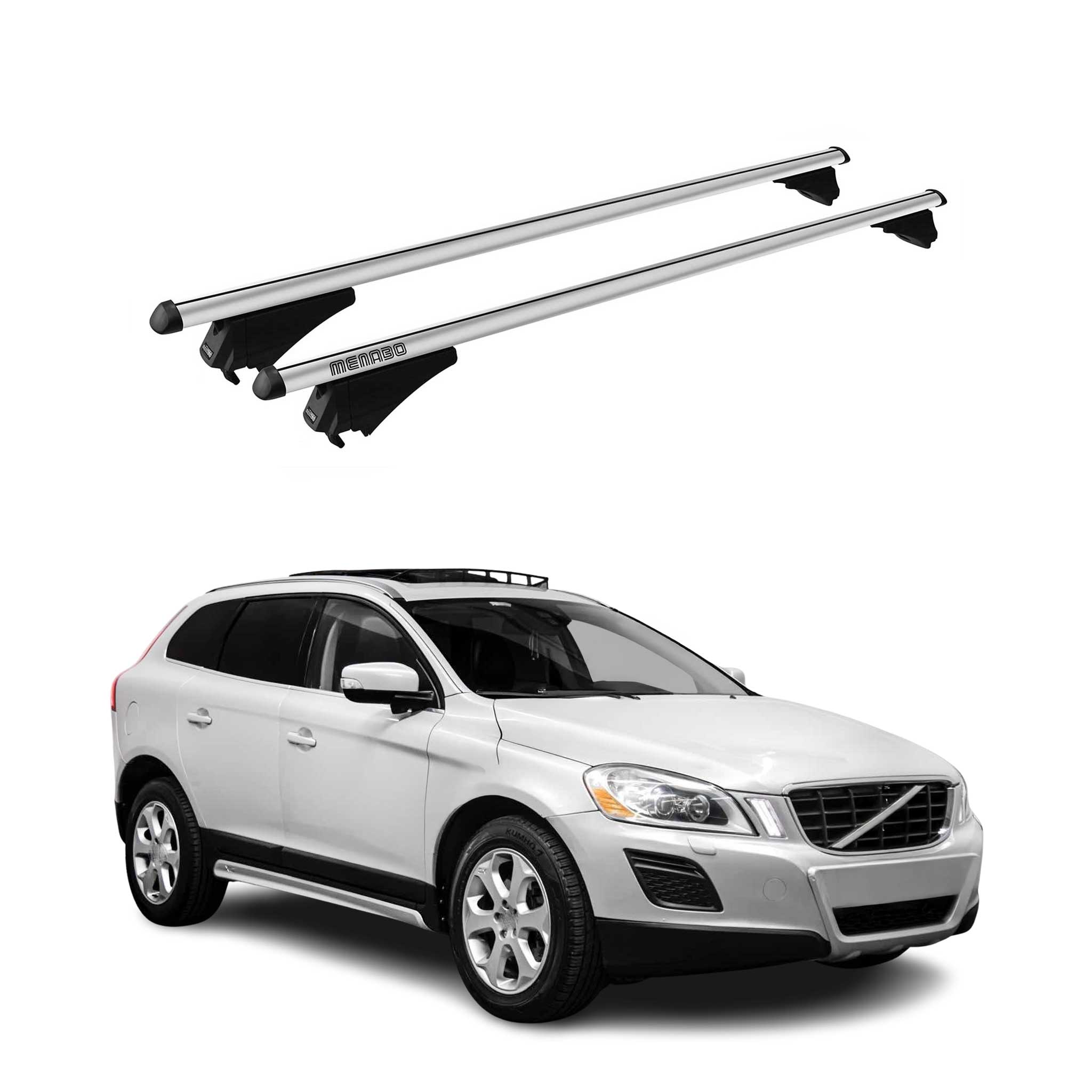 2010-2013 Volvo XC60 Roof Rack Cross Bars Silver