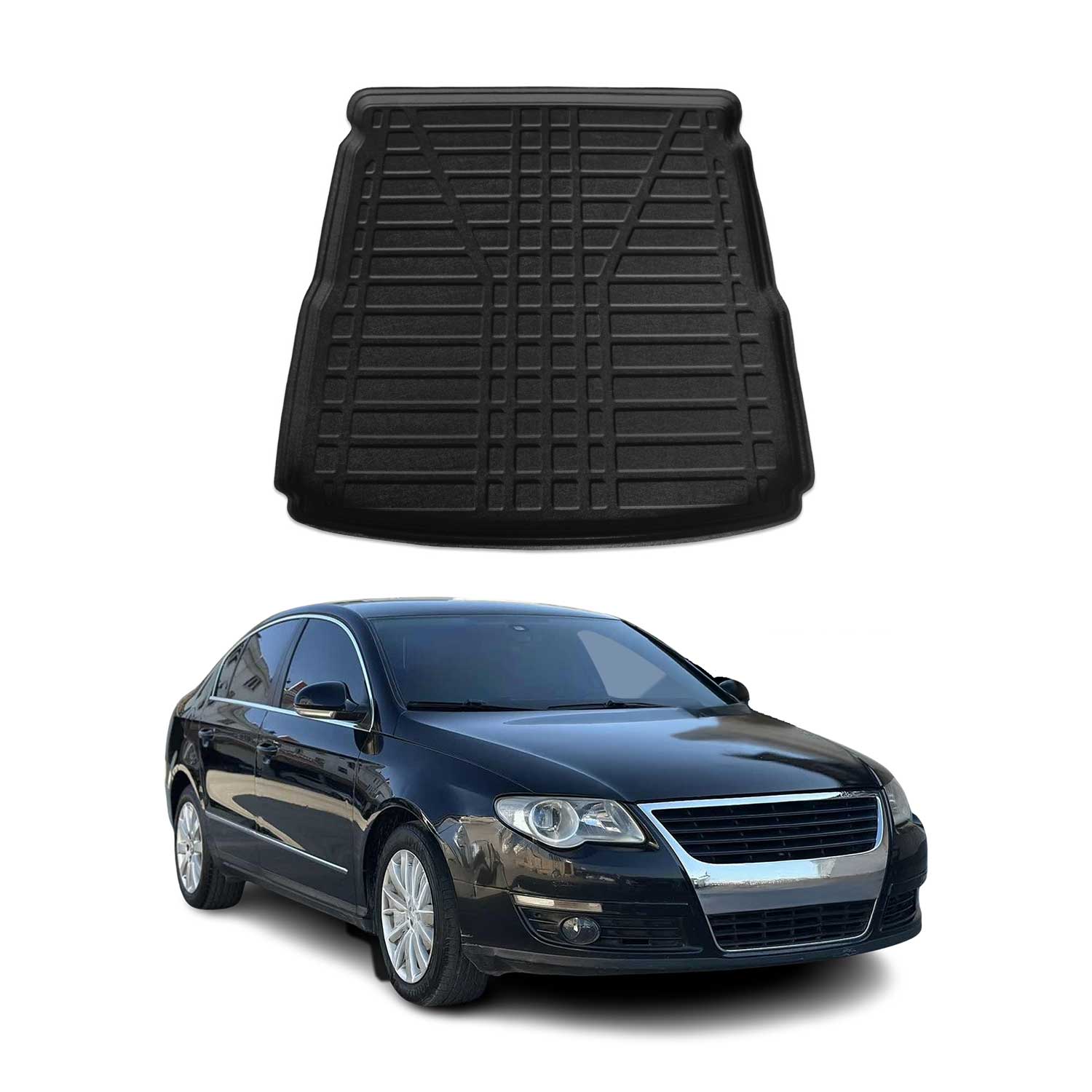 2006-2010 VW Passat B6 Cargo Liner Trunk Mat All Weather Black