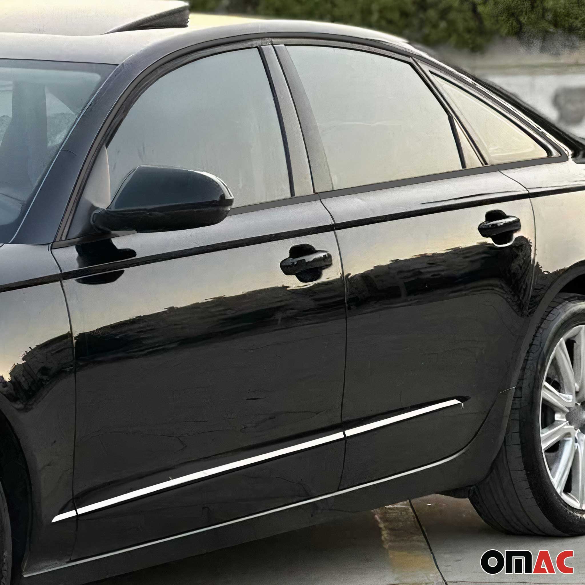 2012-2018 Audi A6 C7 All Type Side Door Molding Trim Stainless Steel