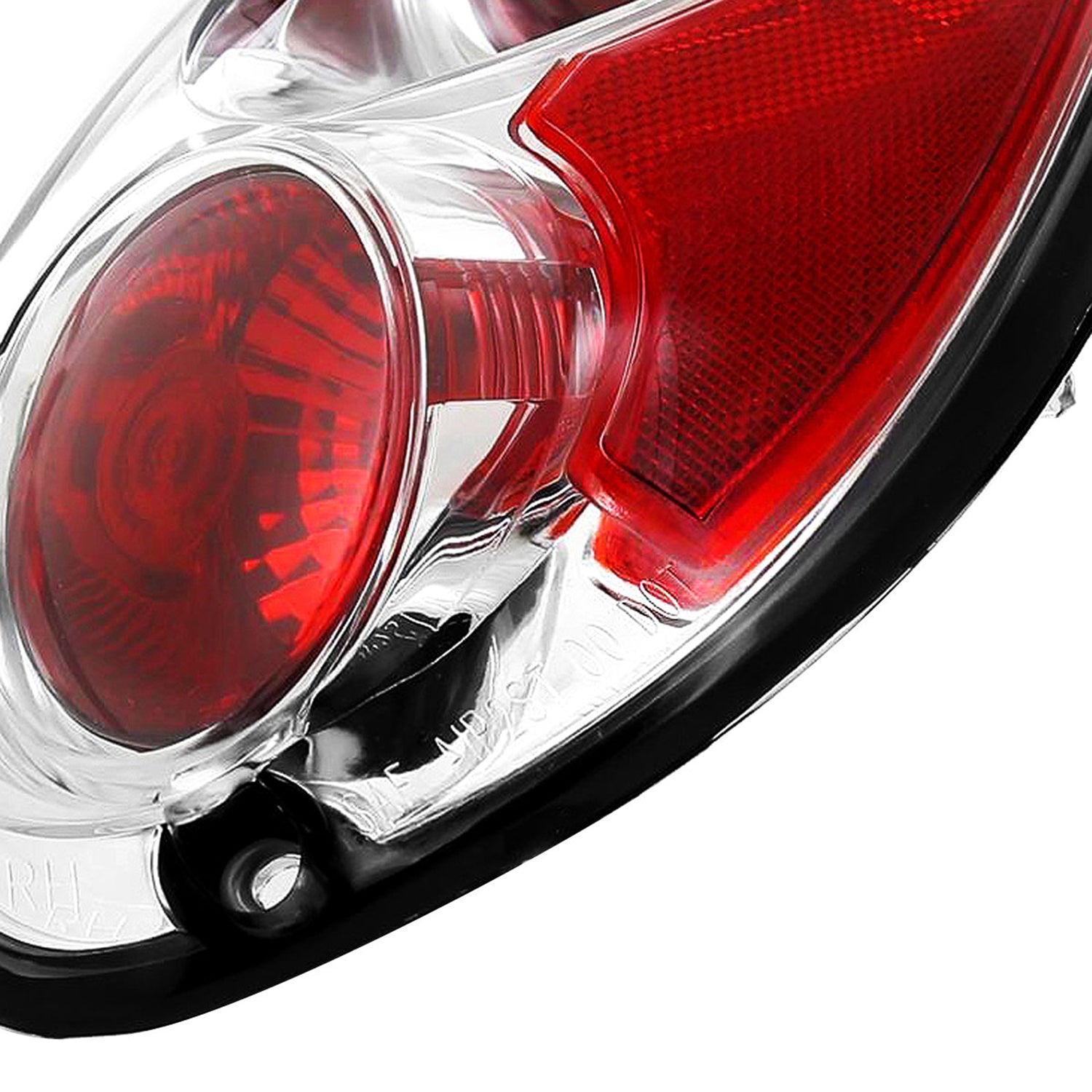 2001-2005 Chrysler PT Cruiser Tail Lights Chrome Housing/Clear Lens