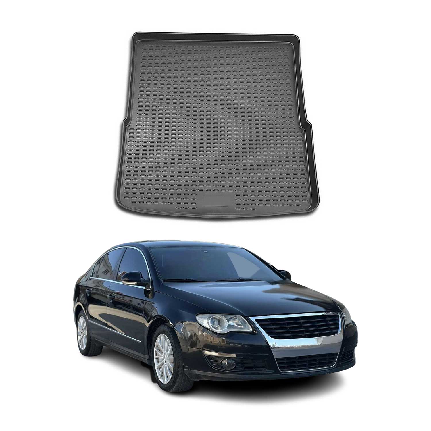 2006-2010 VW Passat B6 Cargo Liner Trunk Mat All Weather Black