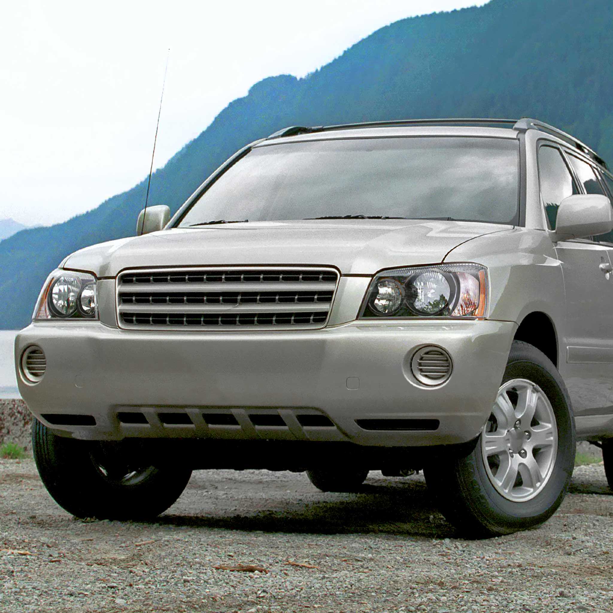 For Toyota Highlander 2001-2003 Factory Style Headlights Matte Black Housing Clear Lens