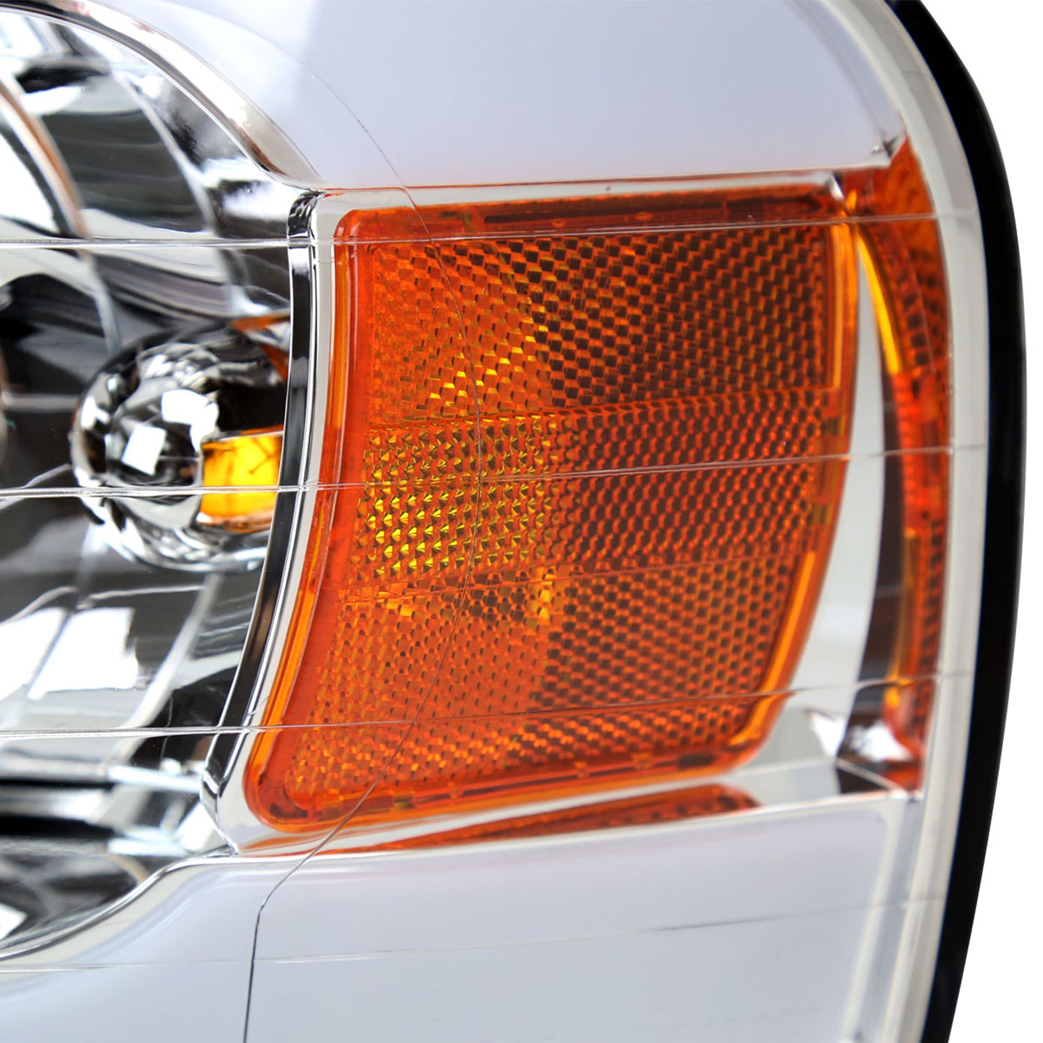 2002-2005 Dodge Ram 1500 / 2500 / 3500 LED Tube Headlights Chrome