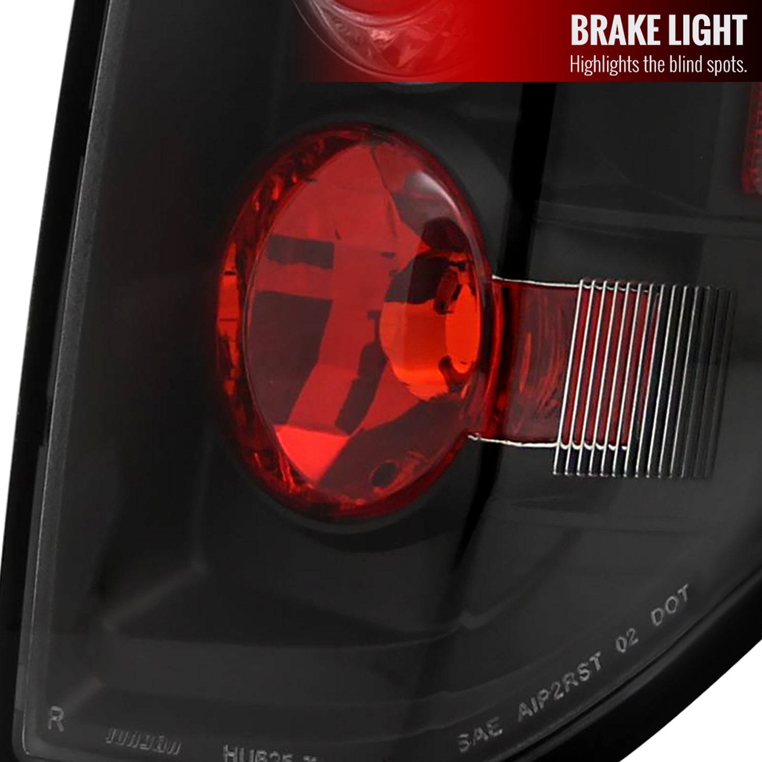 2005-2014 Nissan Frontier/ 2009-2012 Suzuki Equator Tail Lights Matt Black/Clear
