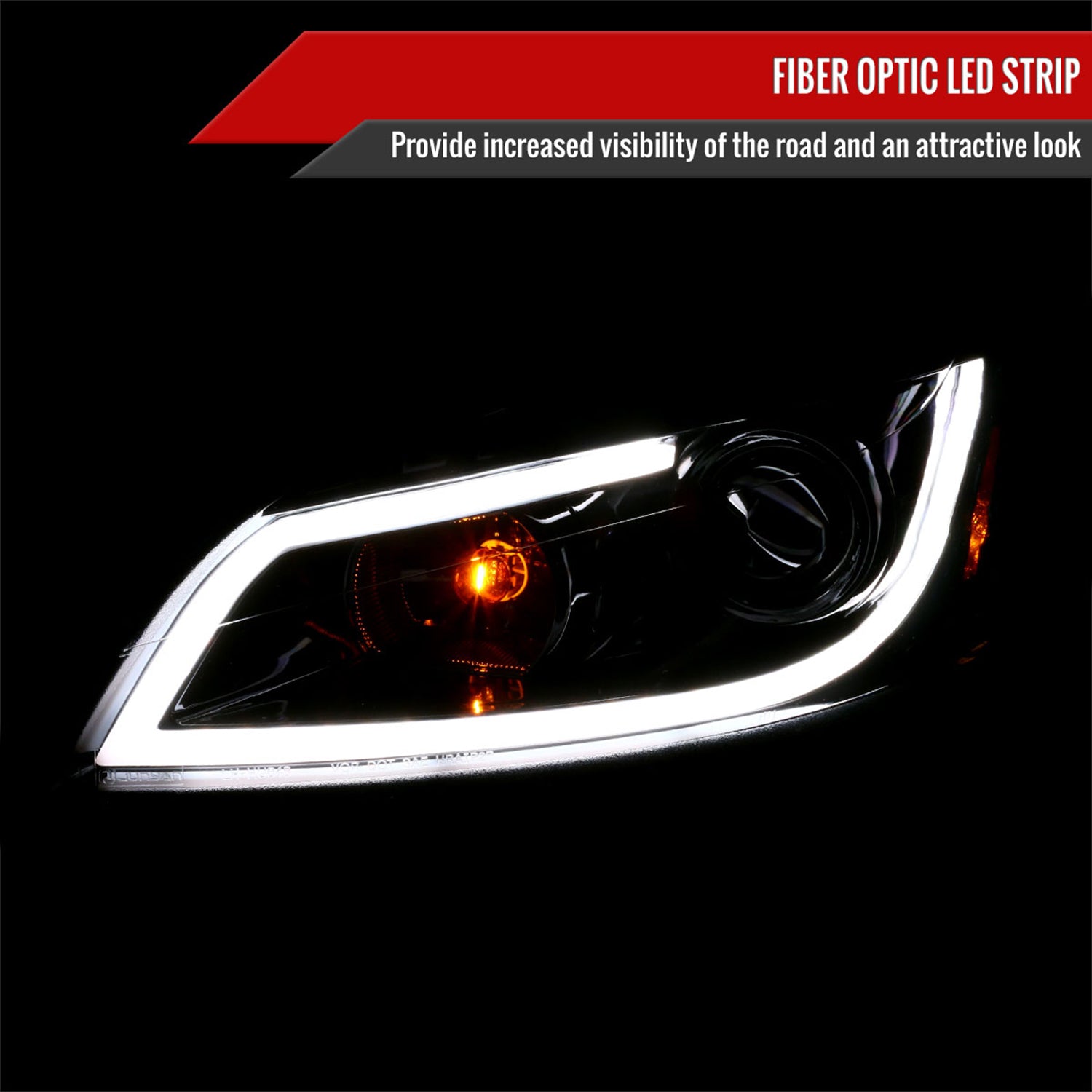 2006-2013 Chevy Impala /Impala Limited /Monte Carlo LED Bar Headlights Black