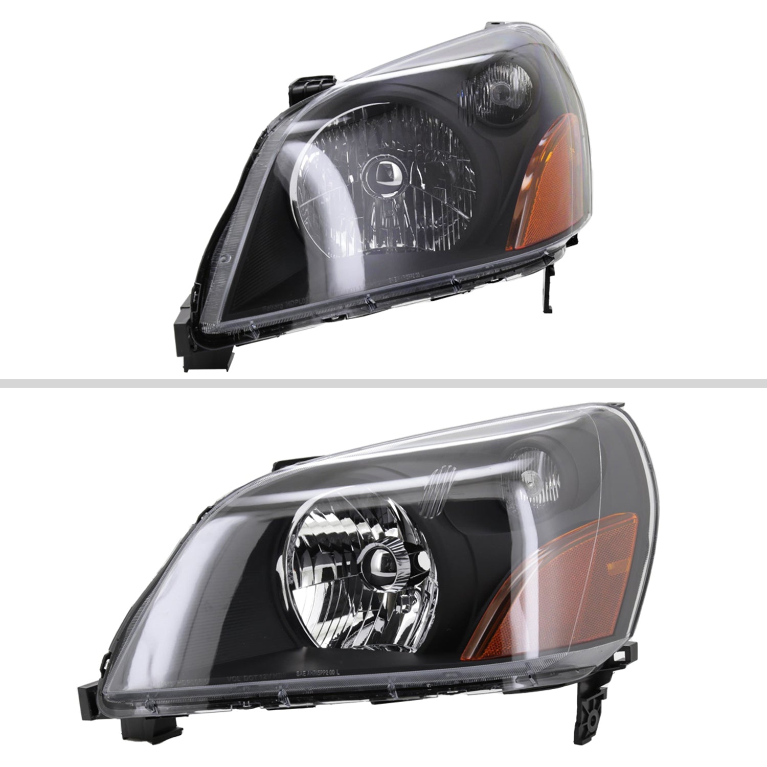 2003-2005 Honda Pilot Factory Style Headlight Matte Black Housing/Clear Lens