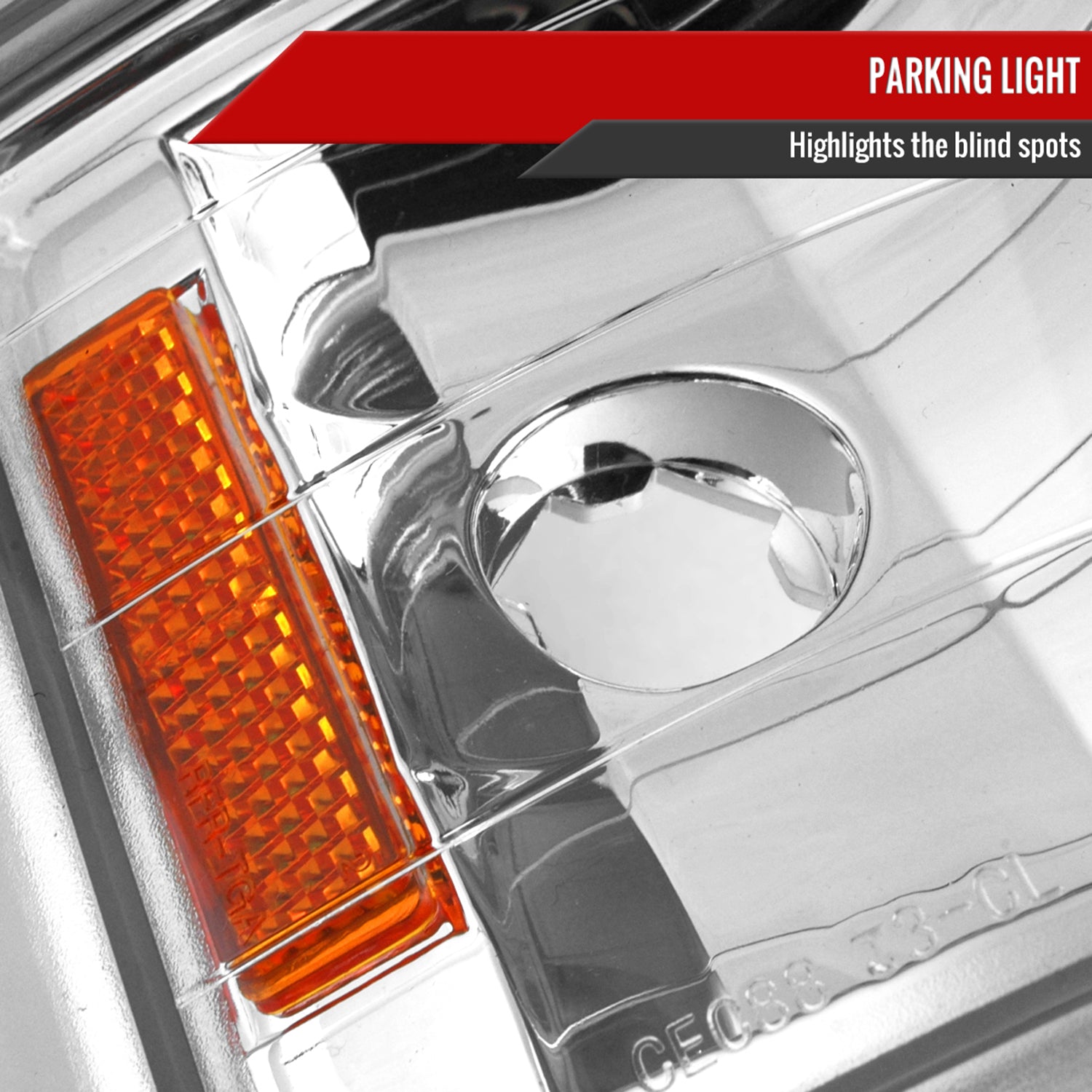 1994-1998 Chevy C/K C10/Tahoe/Suburban/Silverado Corner Lights Chrome/Clear