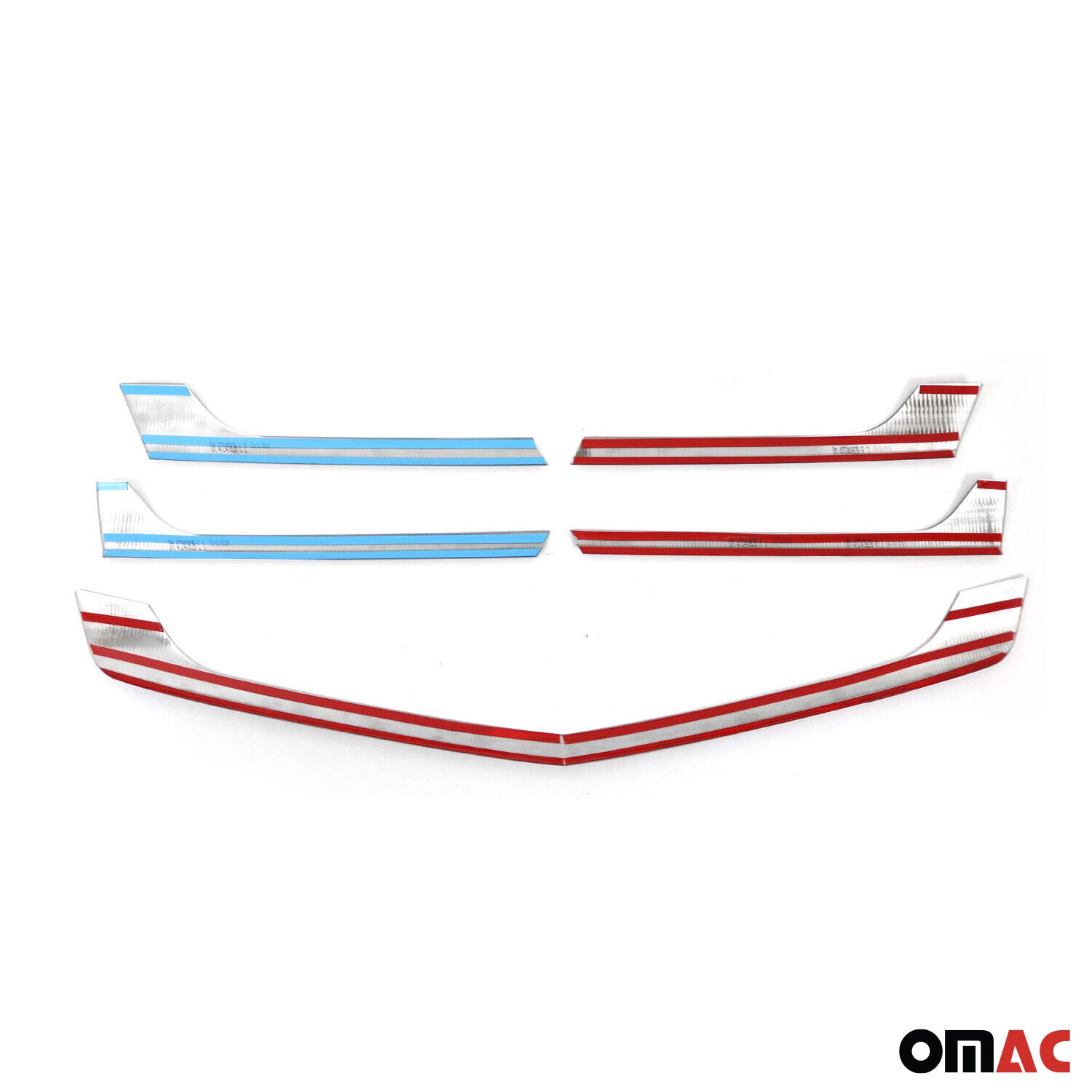 2014-2018 Mercedes Sprinter W906 Front Bumper Grill Trim Stainless Steel Dark 5x