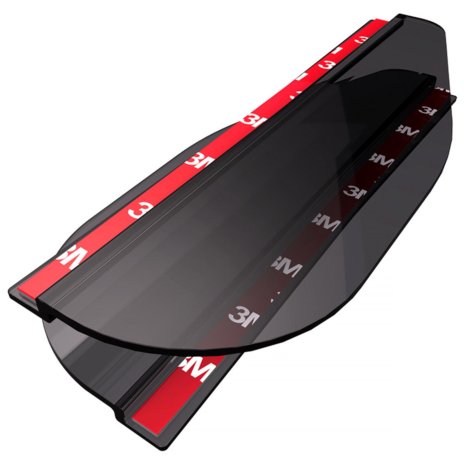 Universal Smoke PVC Plastic Car Rear View Side Mirror Rain Board Eyebrow 2Pcs