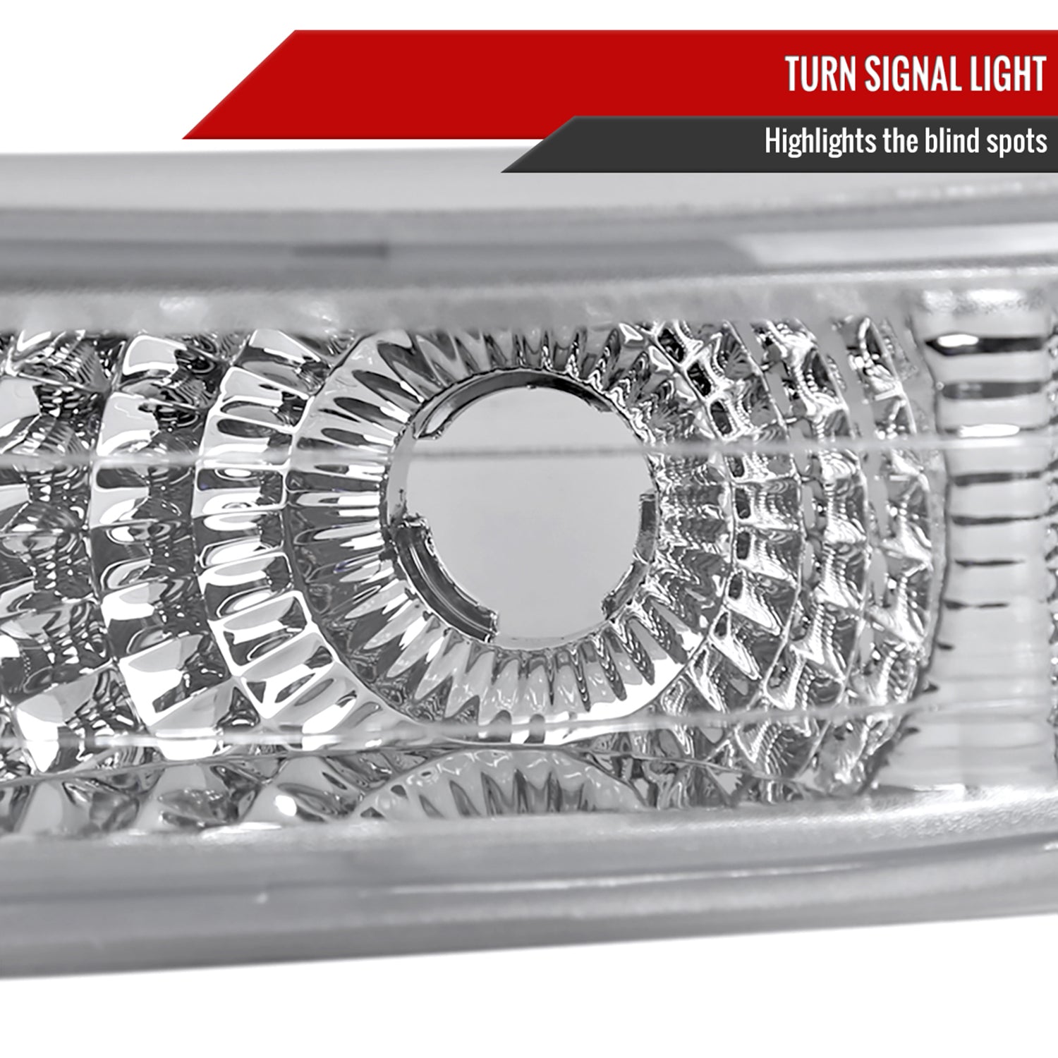 1999-2002 Chevy Silverado/ 2000-2006 Tahoe Suburban Bumper Lights Chrome/Clear