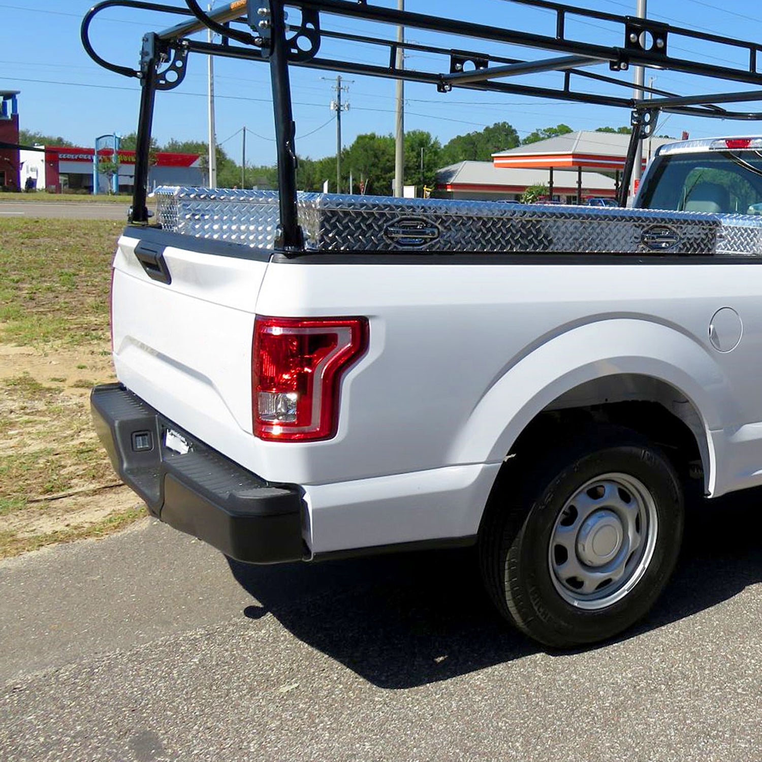 2015-2017 Ford F-150 Factory Passenger/Right Replacement Tail Light Chrome/Red