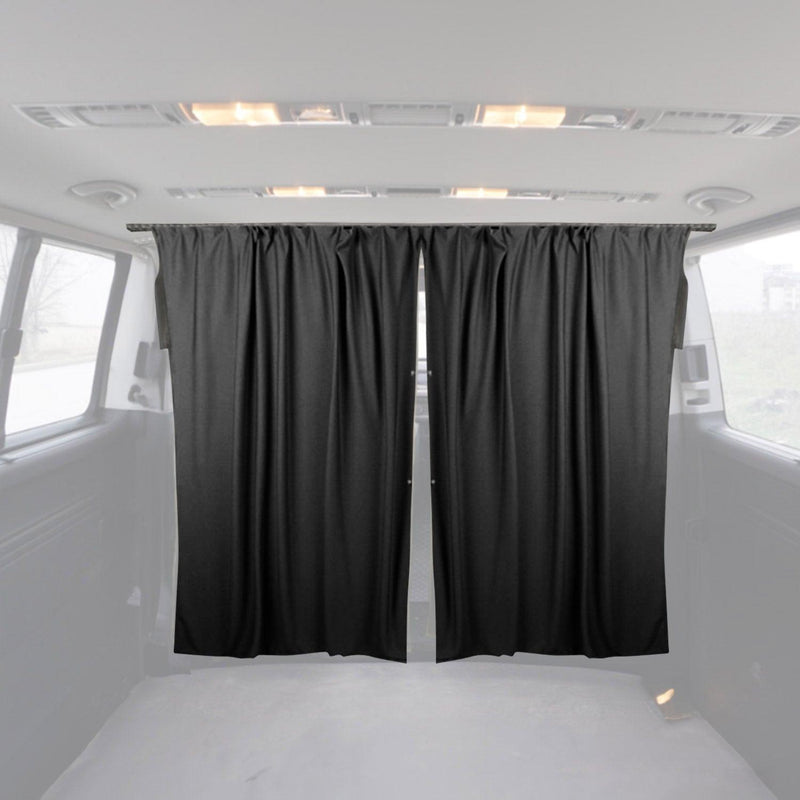 2016-2024 Mercedes Metris Cabin Divider Curtains Privacy Curtains Black 2 Curtains