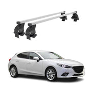 2014-2018 Mazda 3 Hatchback Roof Rack Cross Bars Silver