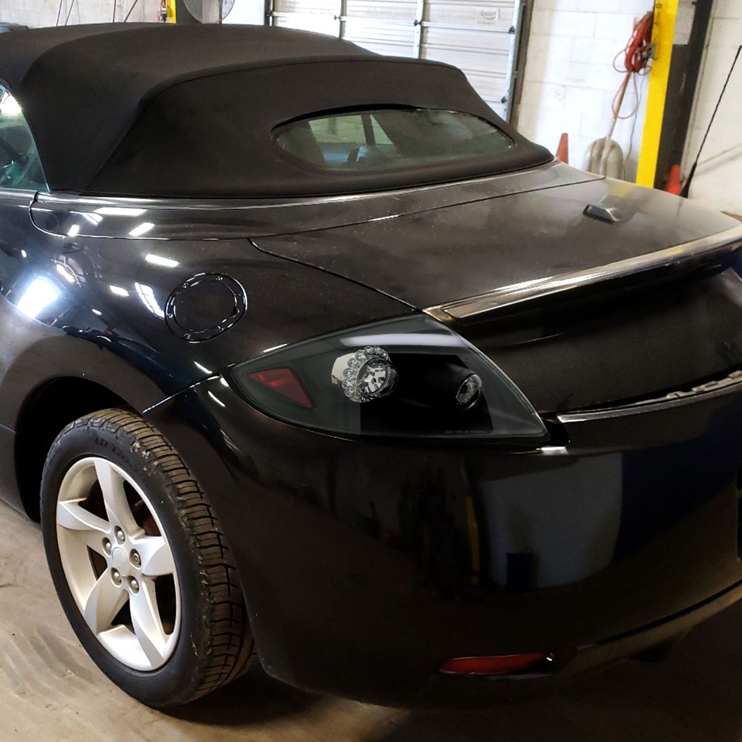 2006-2011 Mitsubishi Eclipse LED Tail Lights Matte Black Housing/Clear Lens