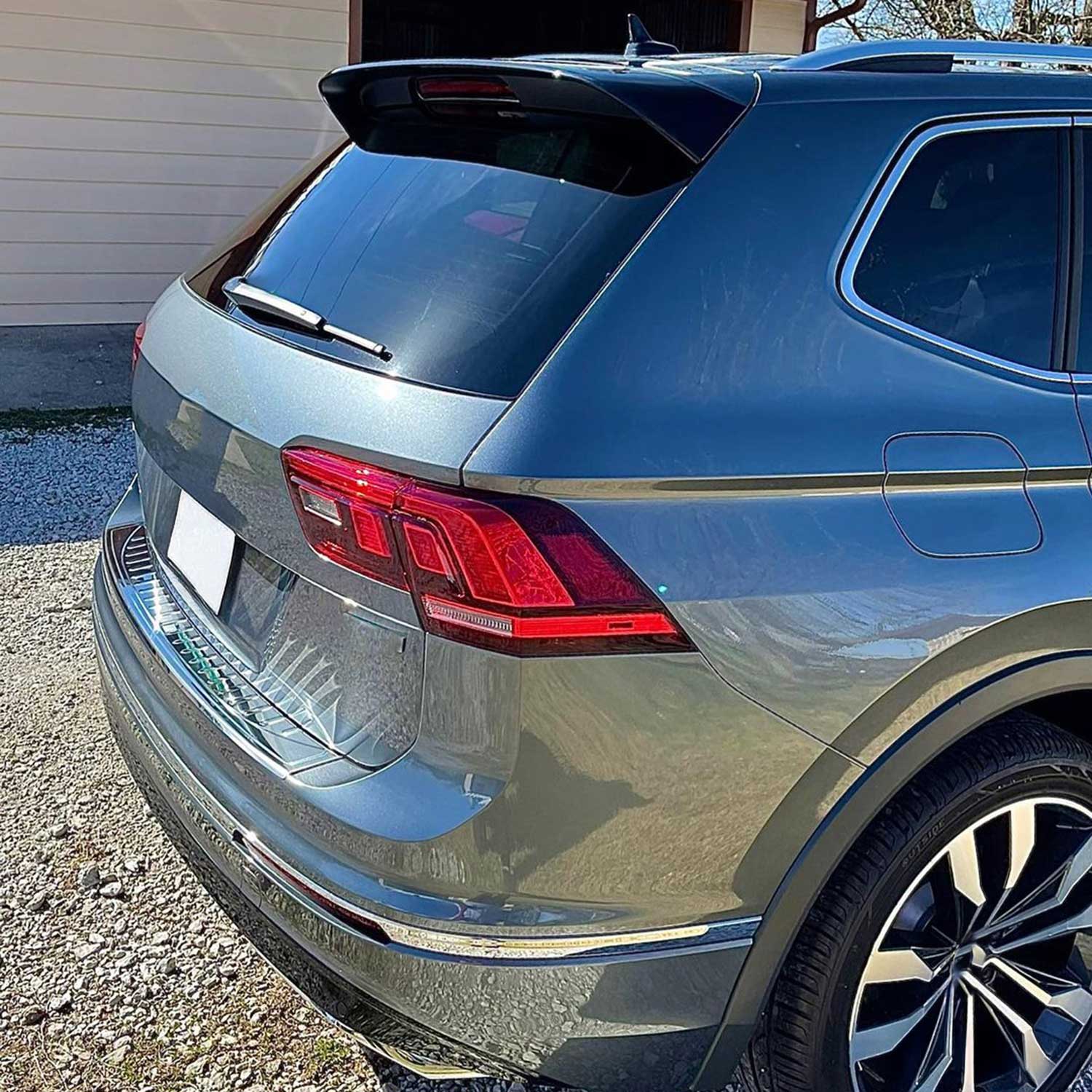 2018-2024 VW Tiguan Rear Bumper Guard Stainless Steel Dark