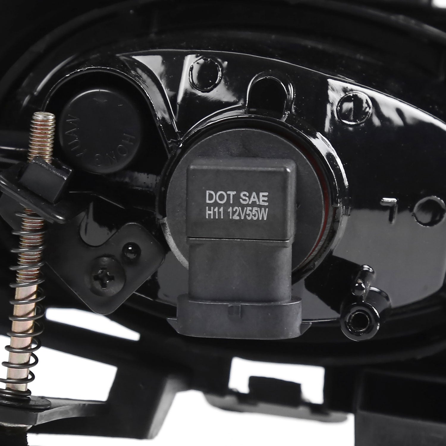 2007-2009 Mazda 3 Sedan H11 Fog Lights Kit Chrome Housing/Clear Lens