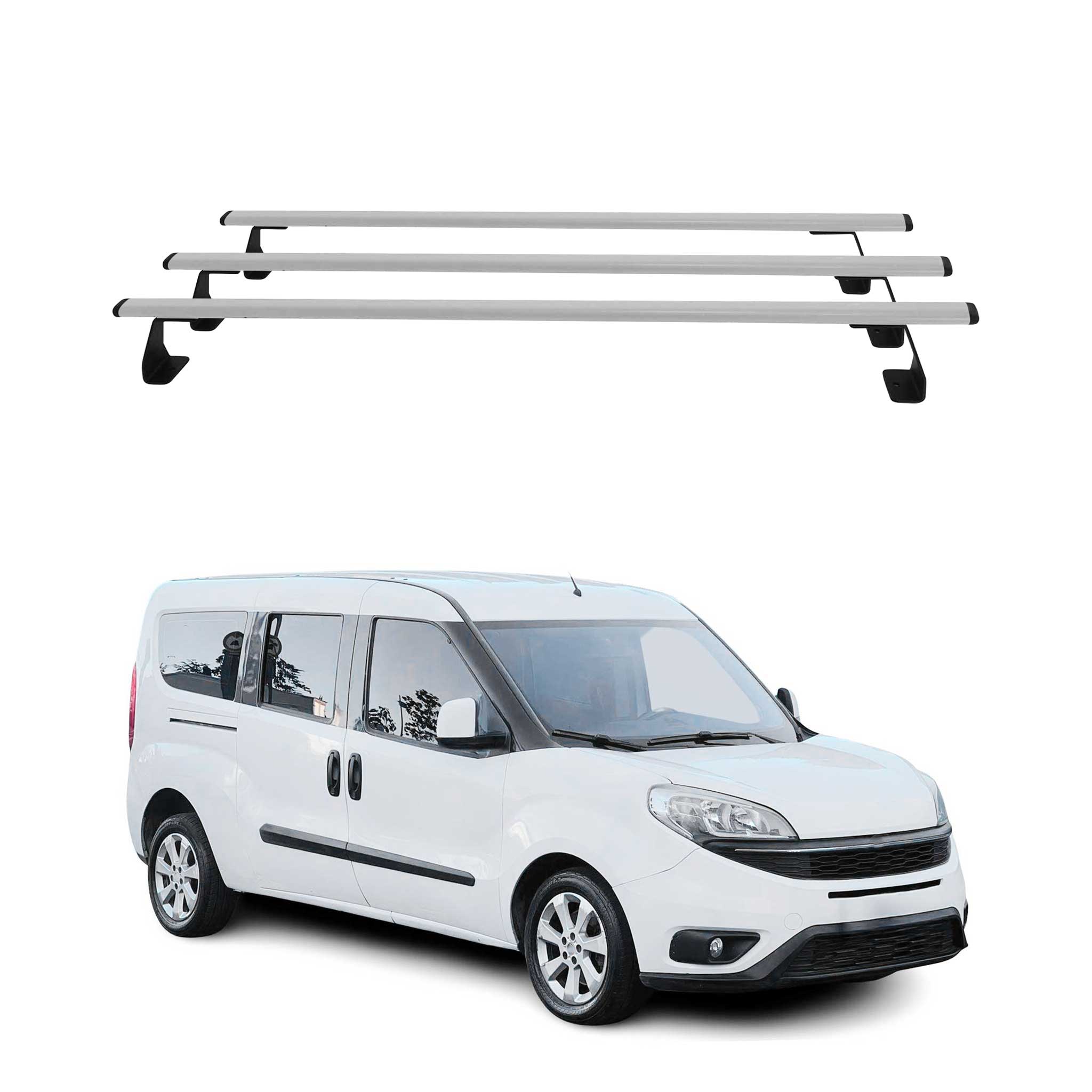 2015-2022 Ram Promaster City Roof Rack Cross Bars Silver