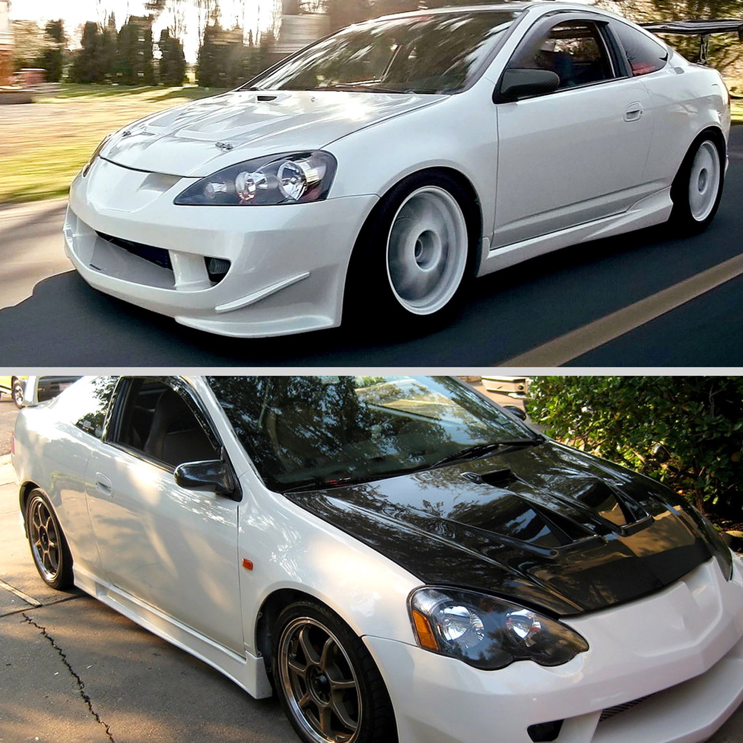 2002-2006 Acura RSX Carbon Fiber Shell Power Spoon Mirrors