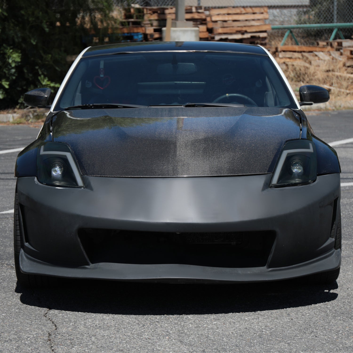 2006-2009 Nissan 350Z Turn Signal Animated LED Bar Projector Headlights Smoke