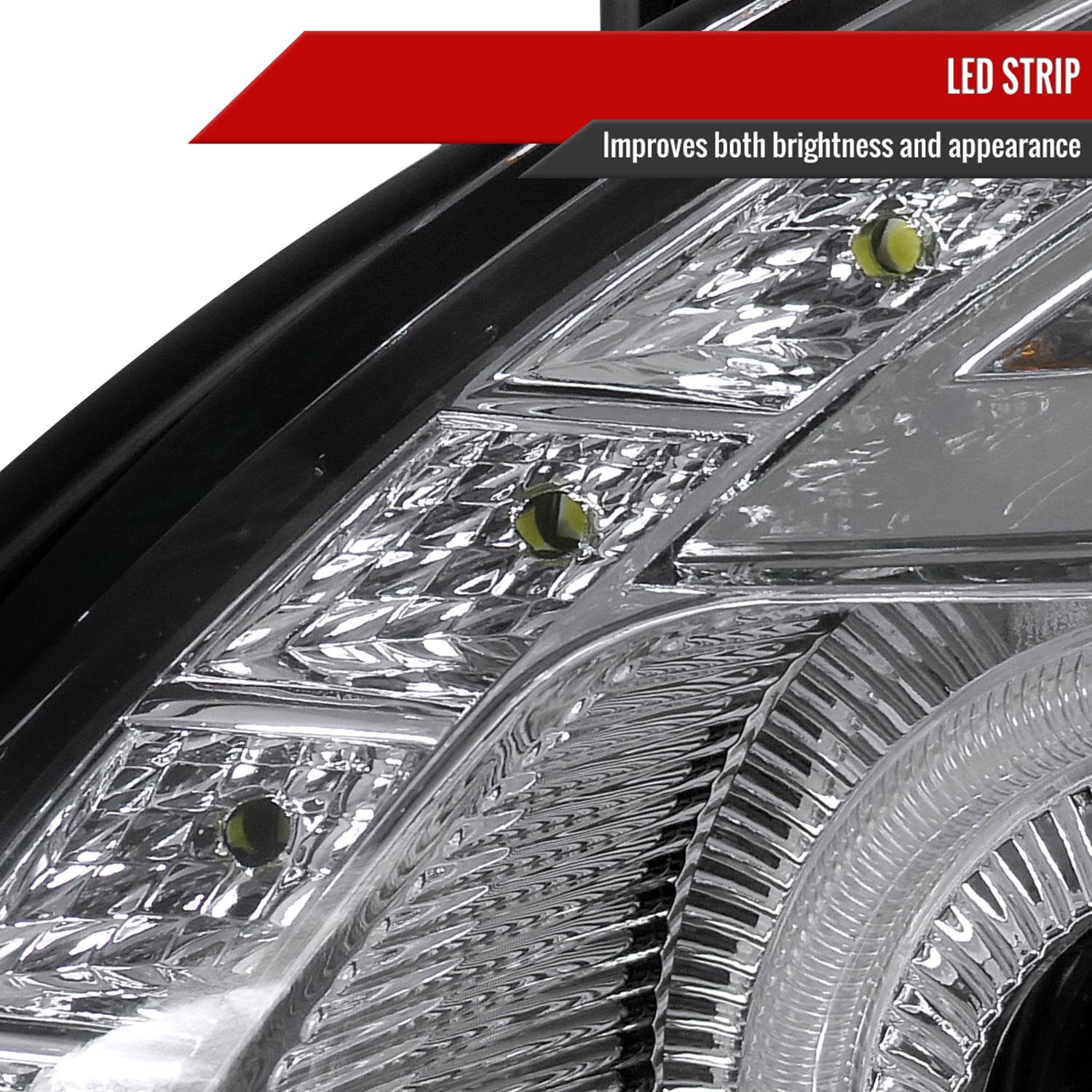 1998-2005 Lexus GS300/GS400/GS430 Halo Projector Headlights LED Light Chrome