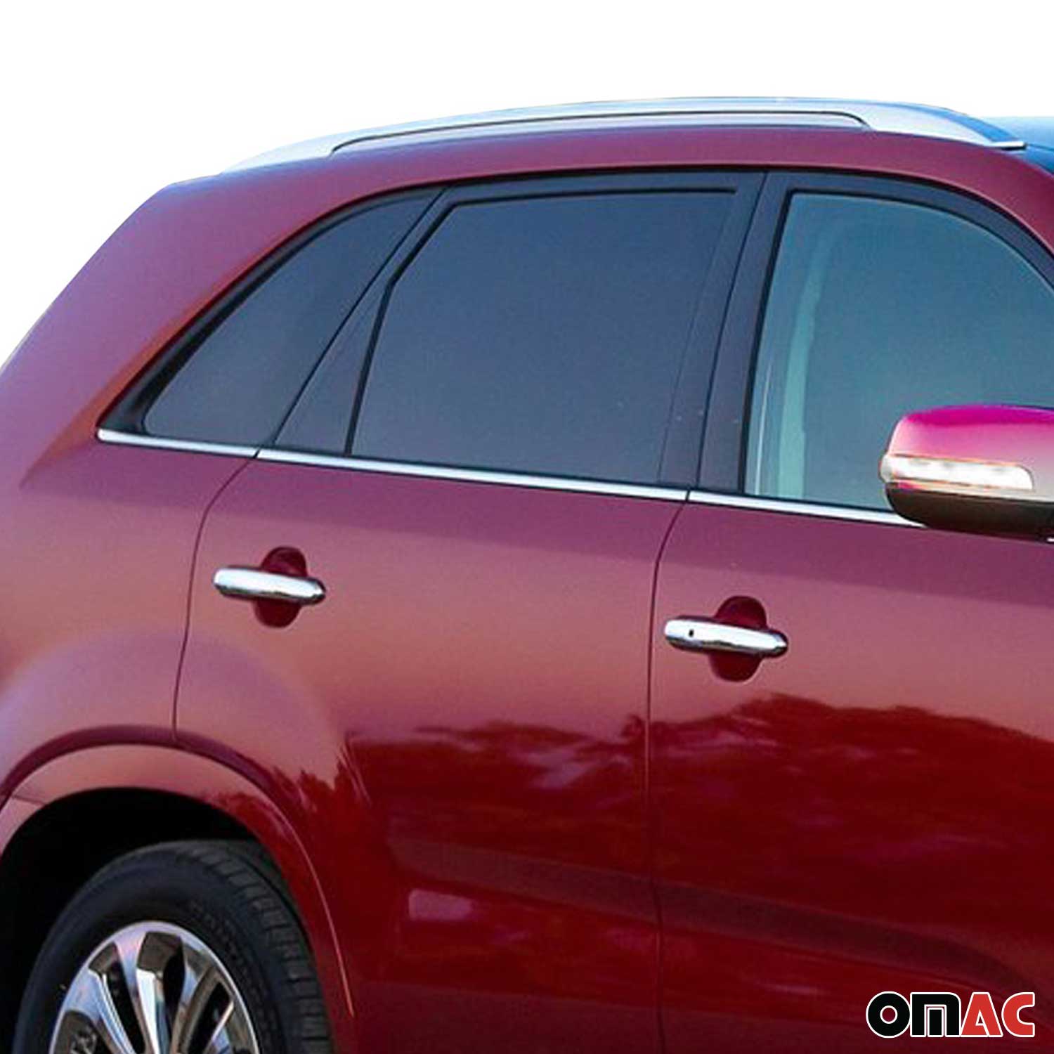 2011-2013 Kia Sorento Window Molding Trim Streamer Stainless Steel Silver 6 Pcs