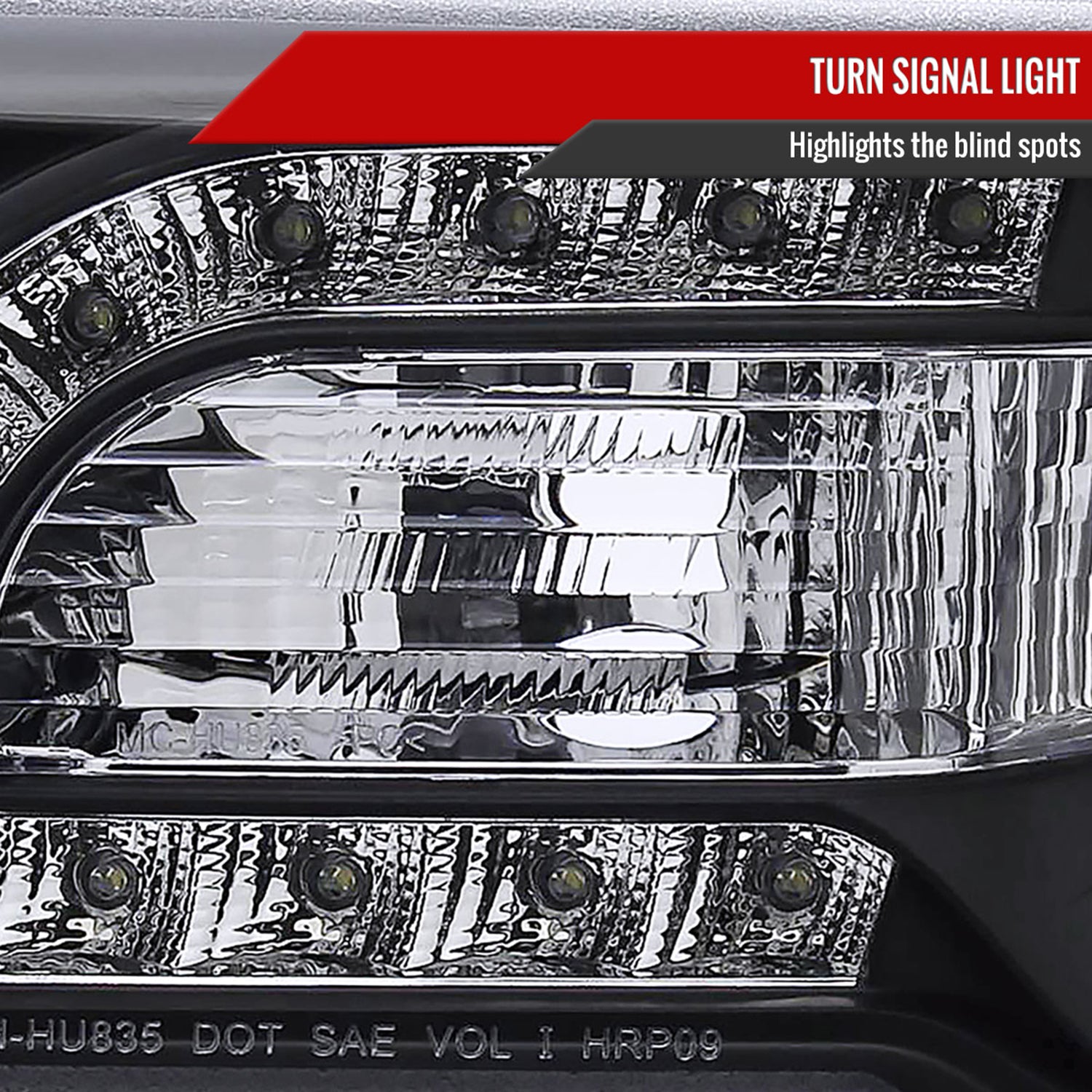 2005-2010 Chrysler 300 Projector Headlights w/LED Light Strip Matt Black/Clear