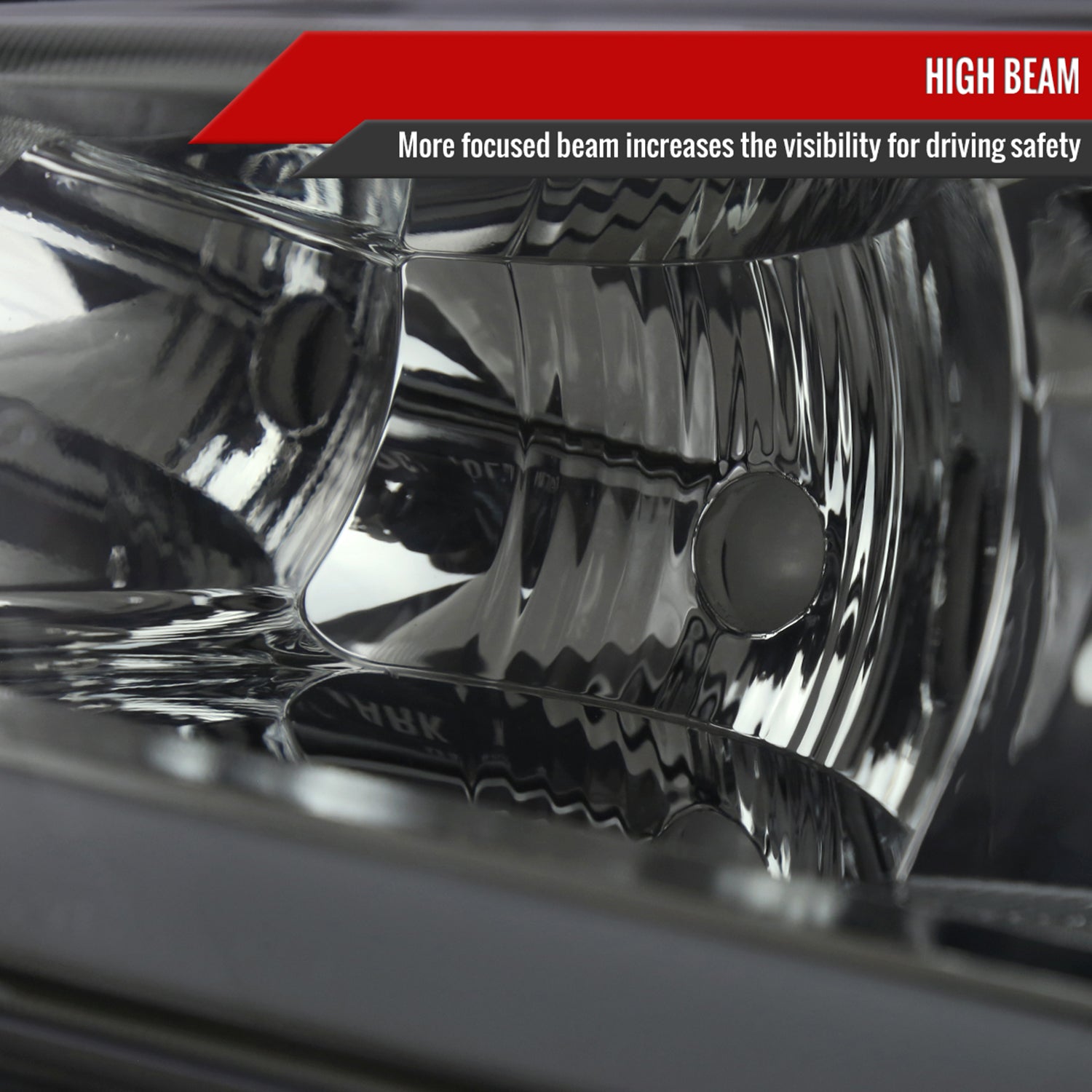 2003-2007 Chevy Silverado /02-2006 Avalanche LED Bar Headlights Chrome Smoke