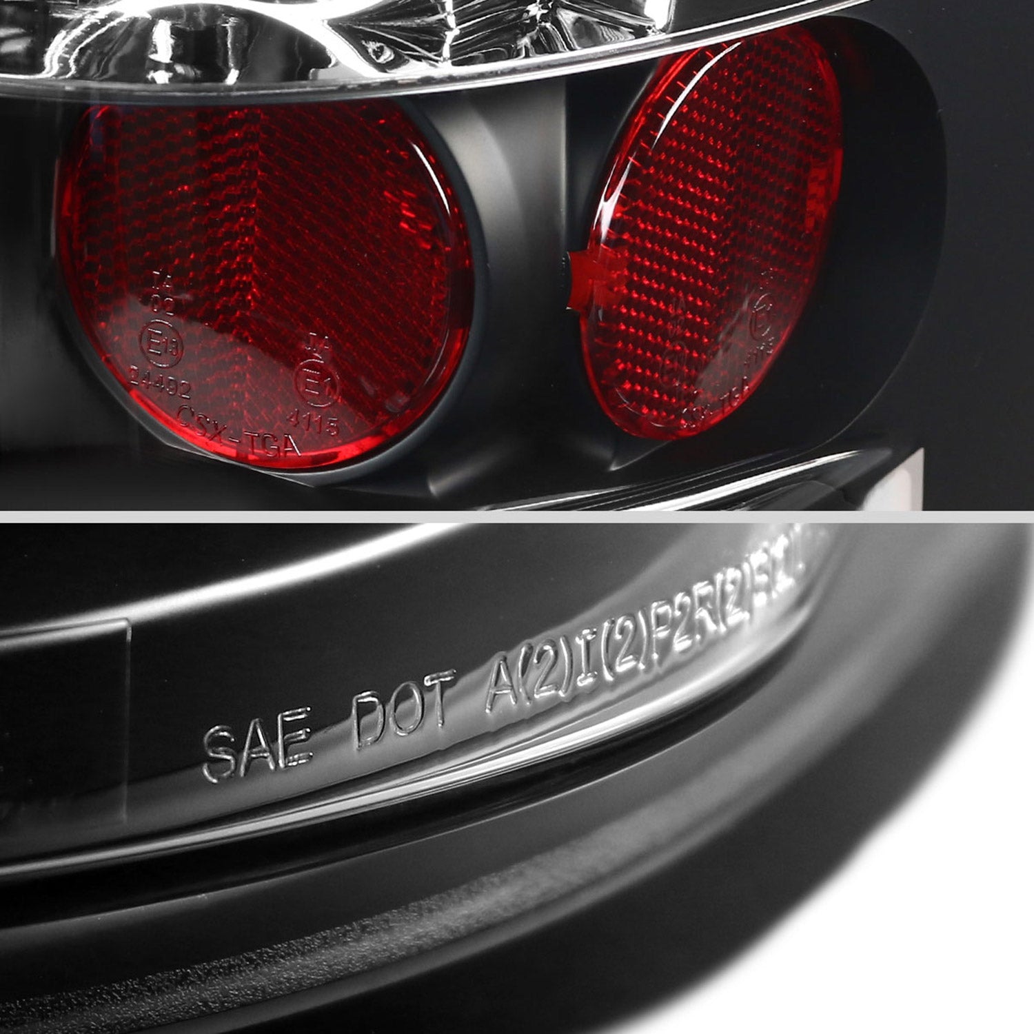 2007-2014 Chevy Silverado V2 LED Tail Lights Matte Black Housing/Clear Lens