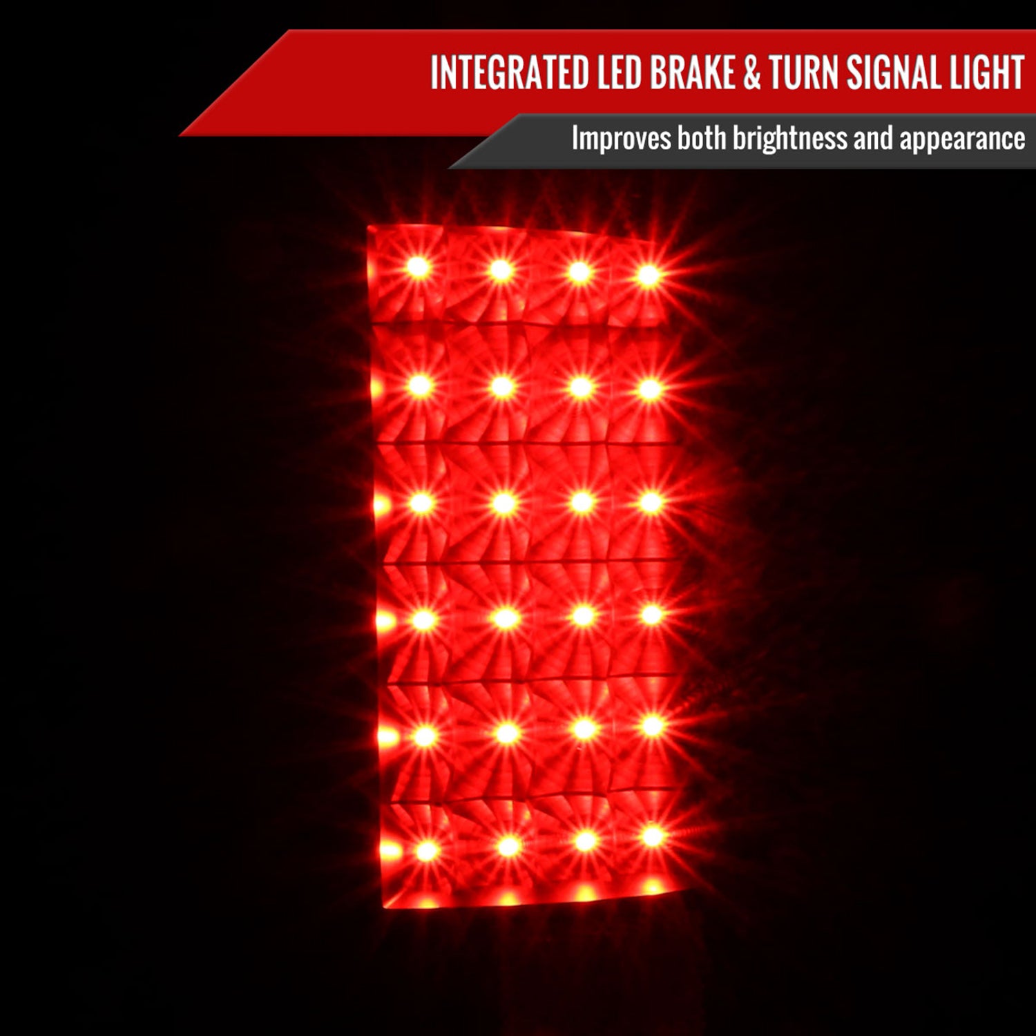 2007-2014 Chevy Tahoe/Suburban LED Tail Lights Matte Black/Clear Lens