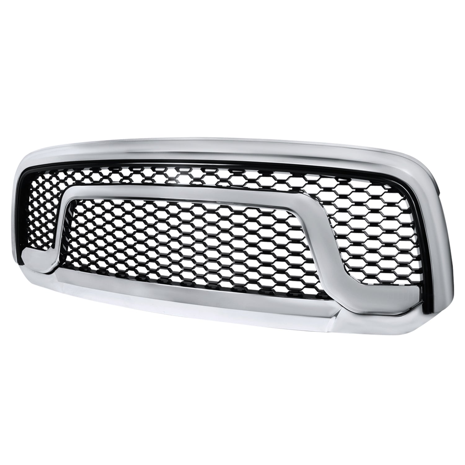2013-2018 Dodge RAM 1500 Chrome ABS Rebel Style Honeycomb Mesh Grille