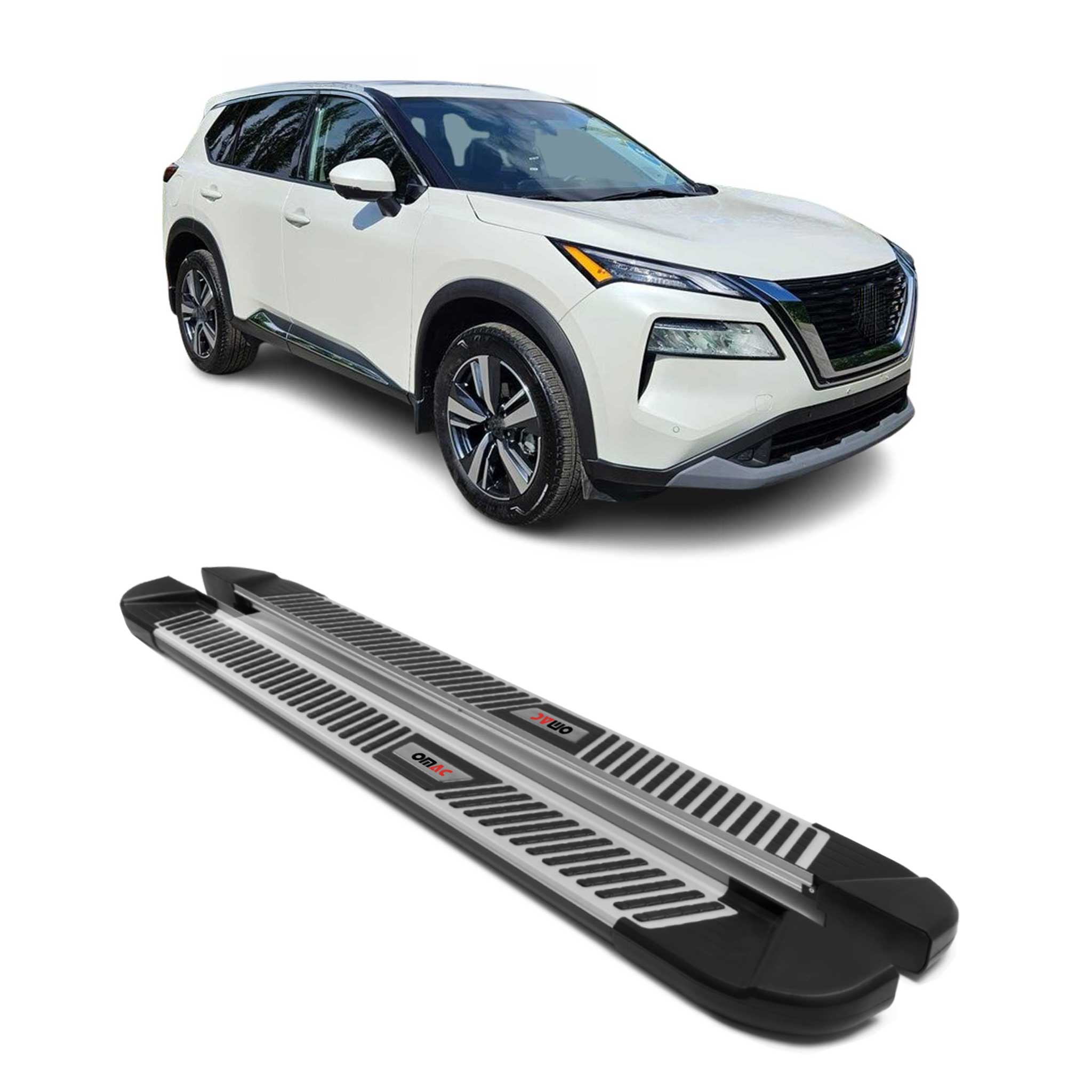 2021-2026 Nissan Rogue Nerf Bar Side Step Running Boards Alu 2x