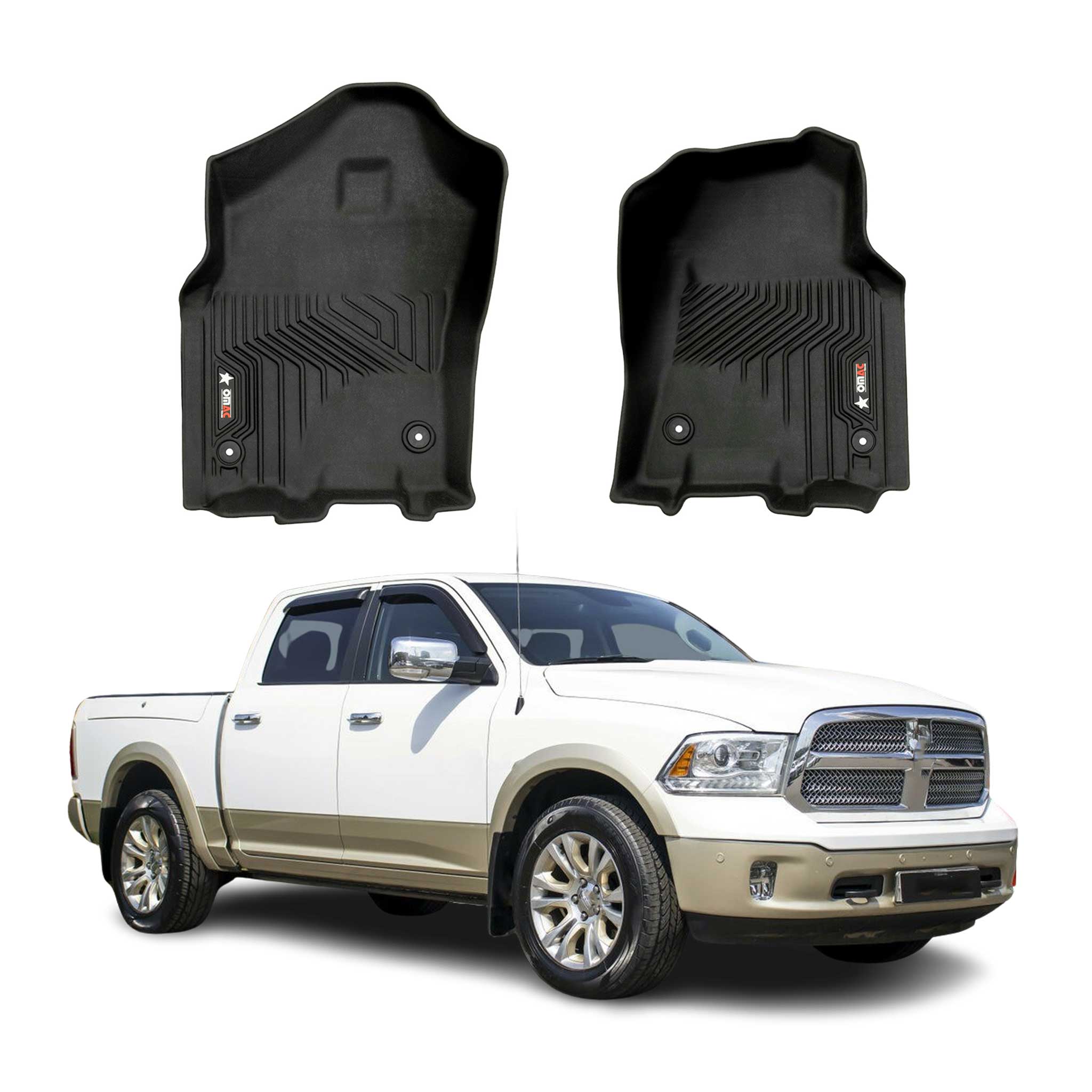2019-2024 RAM 1500 Limited Premium Floor Mats Liners First Row