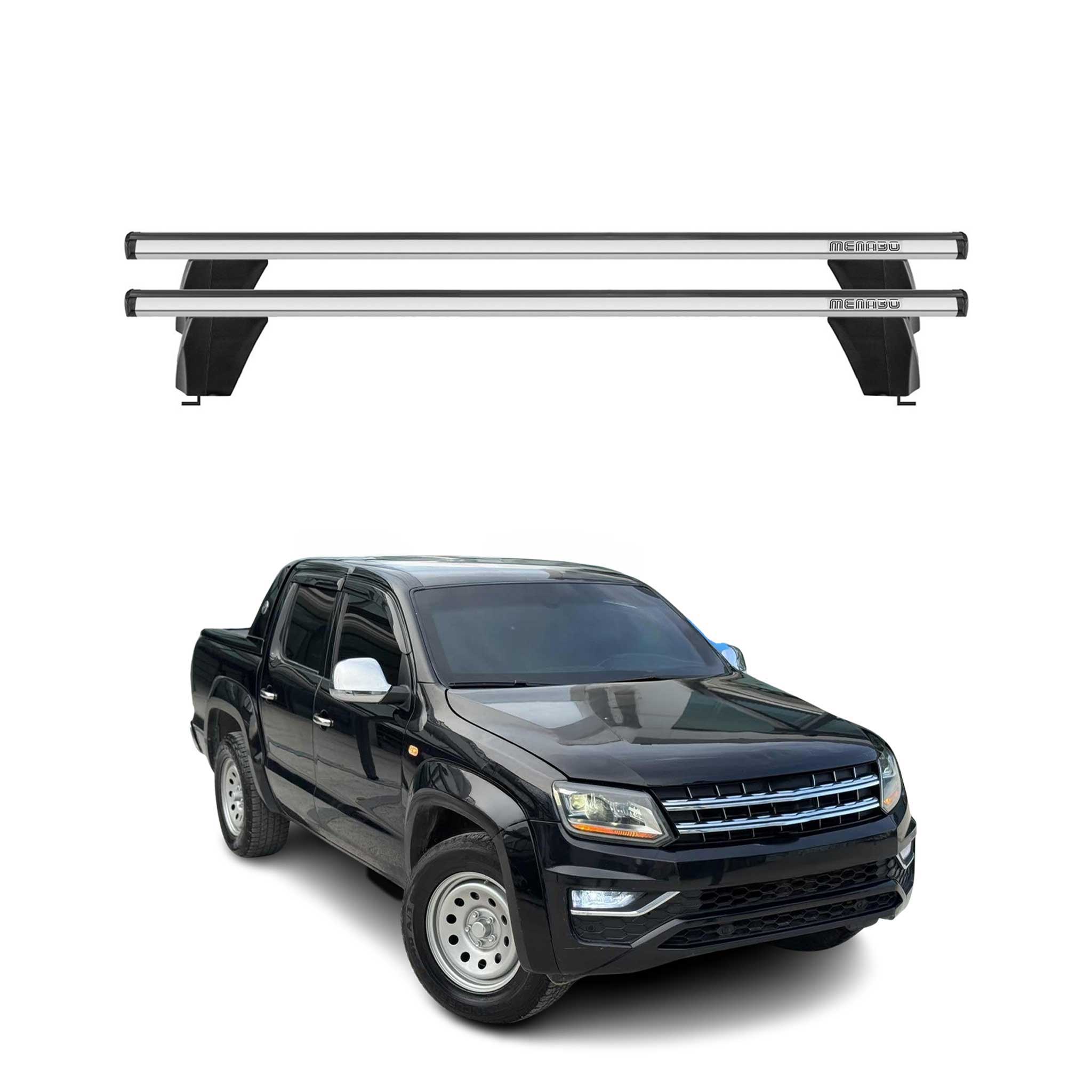 2010-2020 VW Amarok Roof Rack Cross Bars Silver