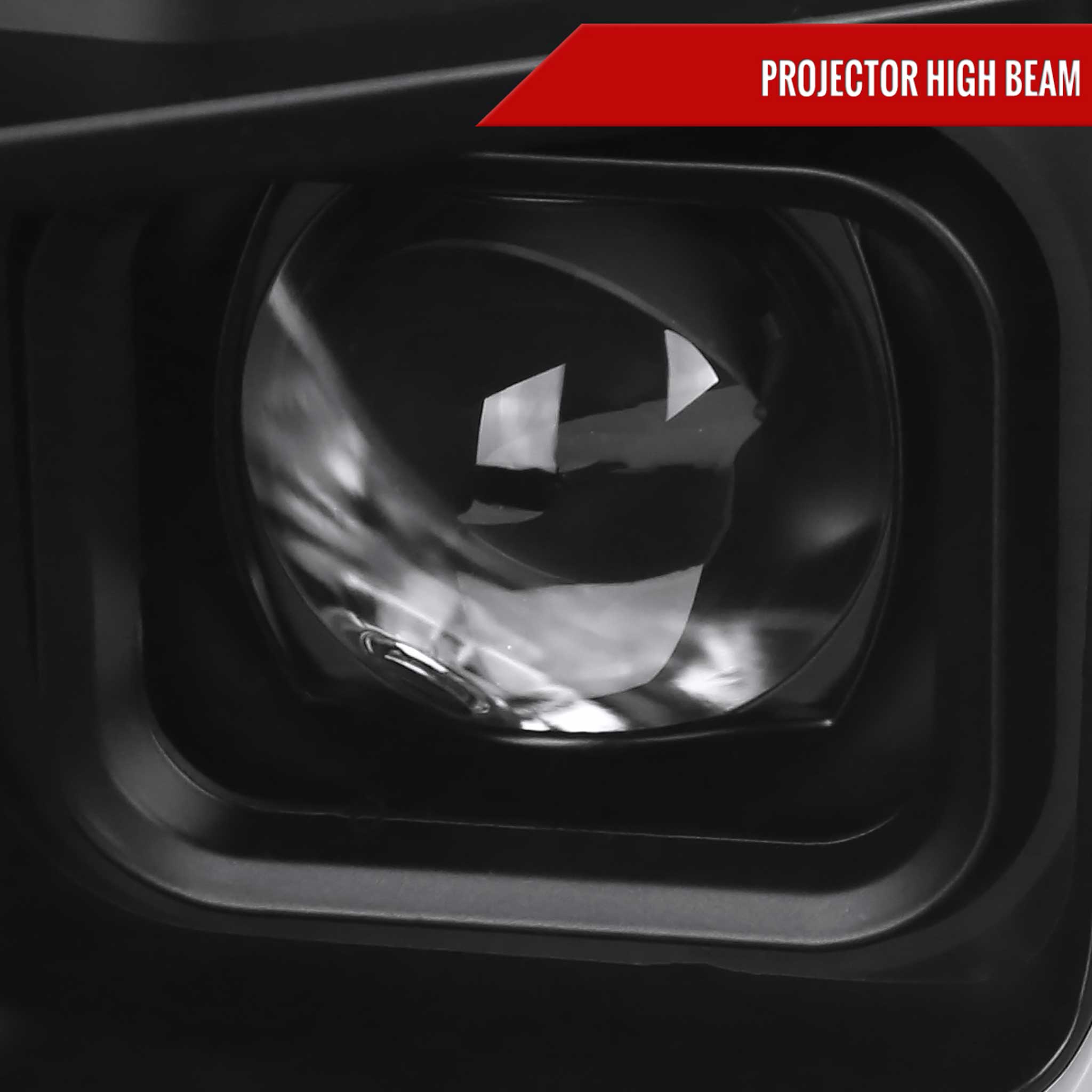 For Ford F-150 2018-2020 LED C-Bar Projector Headlights Turn Signal Lights Matte Black Housing Clear Lens
