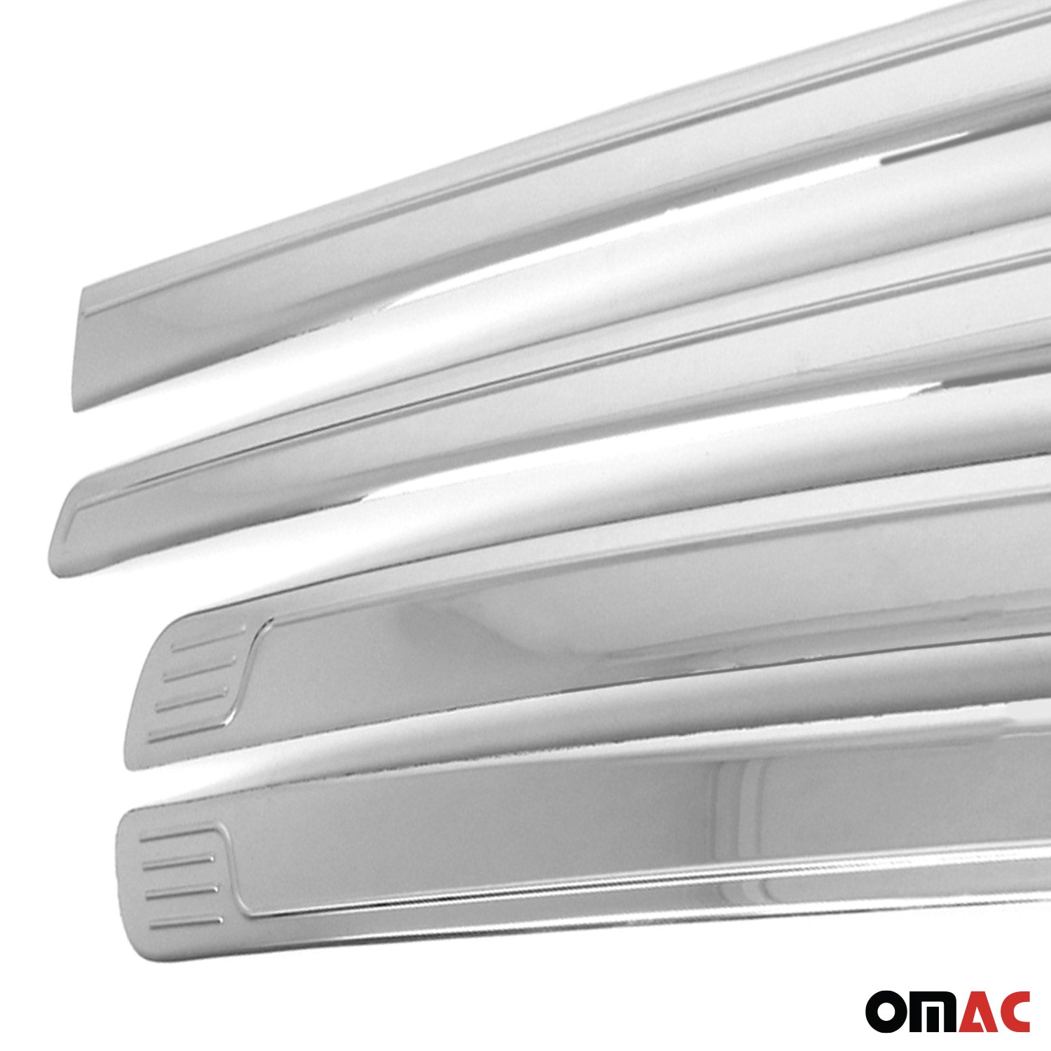 2019-2023 Ford Ranger Side Door Molding Trim Skirt Garnish Stainless Steel Silver 4Pcs