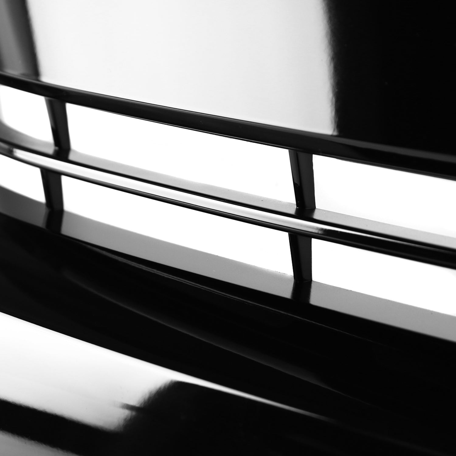 2016-2018 Honda Civic Factory Style Glossy Black ABS Mesh Grille w/ Eyebrows