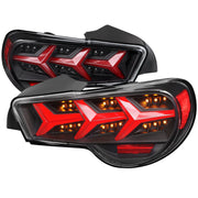 2013-2016 Scion FRS/ Subaru BRZ Lambo Sequential LED Tail Lights Black/Clear
