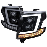 2015-2020 Chevy Tahoe Suburban/ Suburban 3500HD Headlights LED Signal Smoke