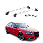 2006-2013 Audi A3 8PA Sportback Roof Rack Cross Bars Silver Luggage Carrier 2Pcs